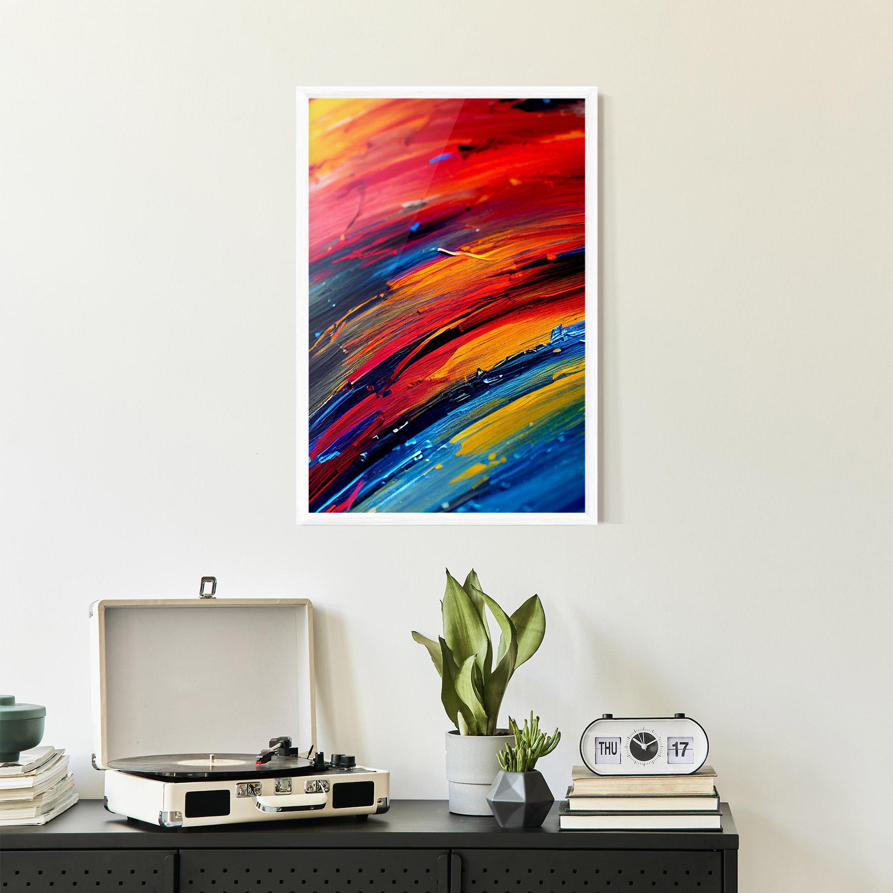 Poster Înrămat Horizontal Color Shot mockup 2