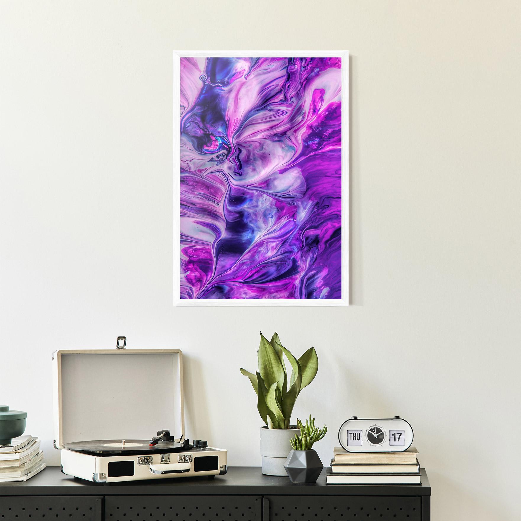 Poster Înrămat Purple Fluid mockup 2