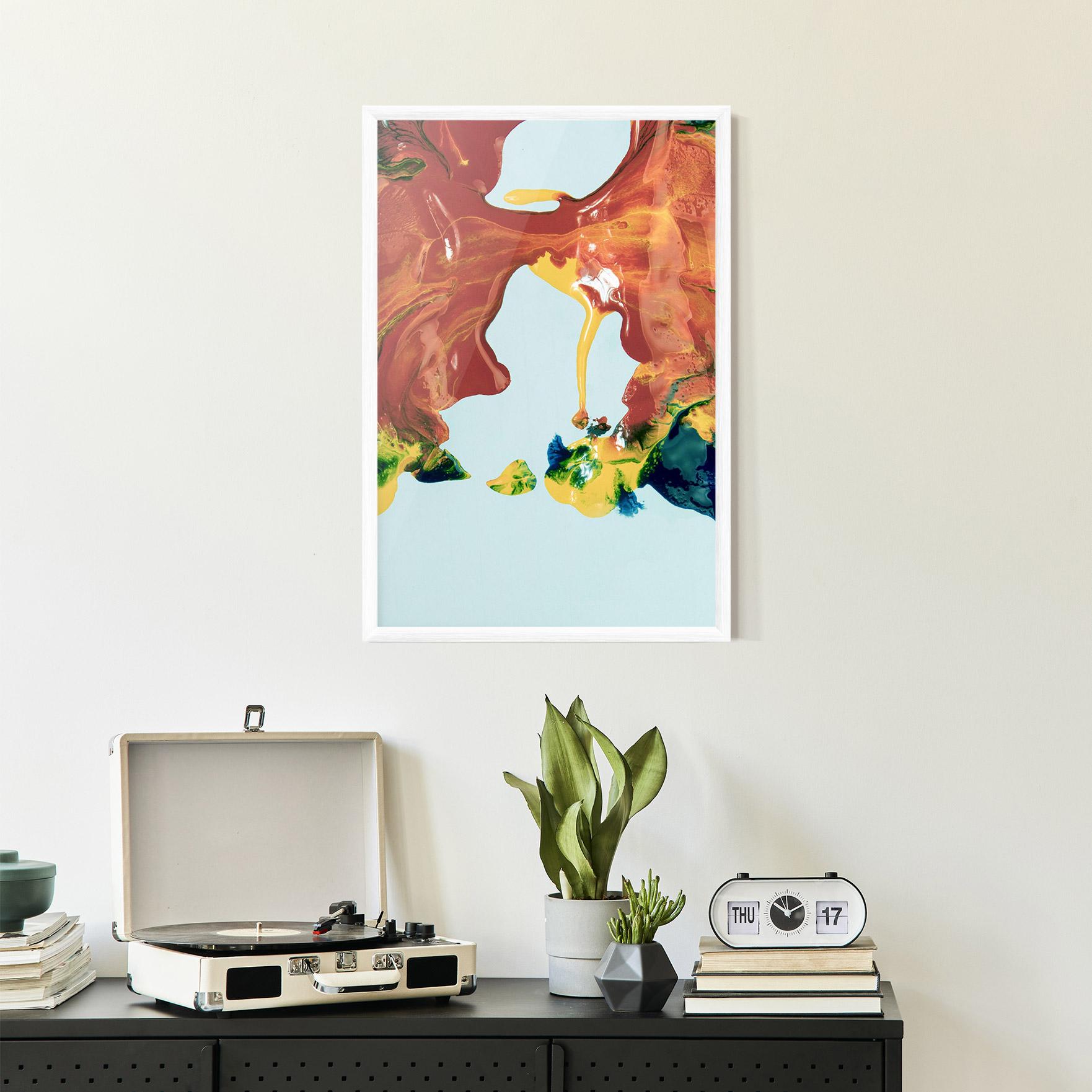 Poster Înrămat Spilled Paint mockup 2