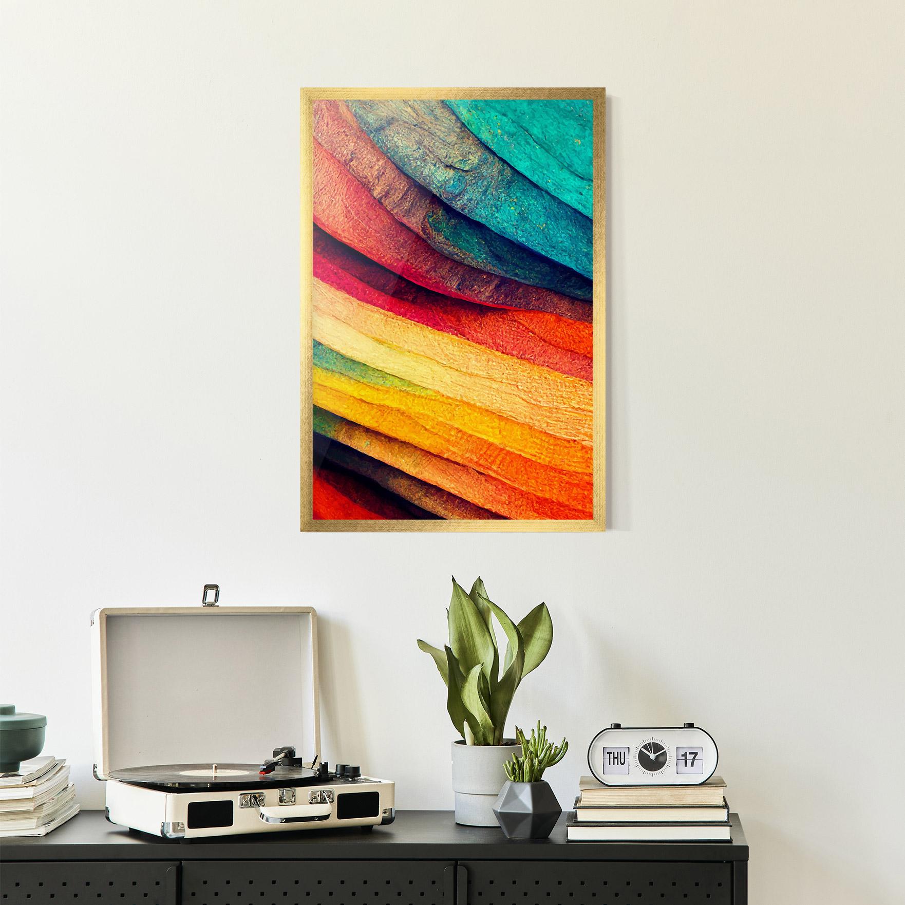 Poster Înrămat Autumn Abstract Color mockup 2