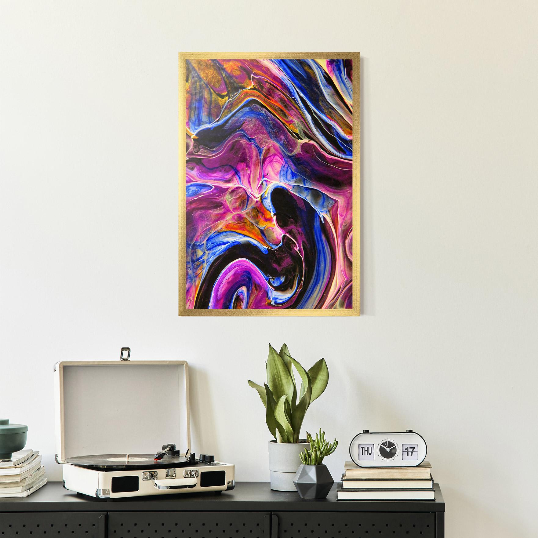 Poster Înrămat Colourful Abstract Shades mockup 2