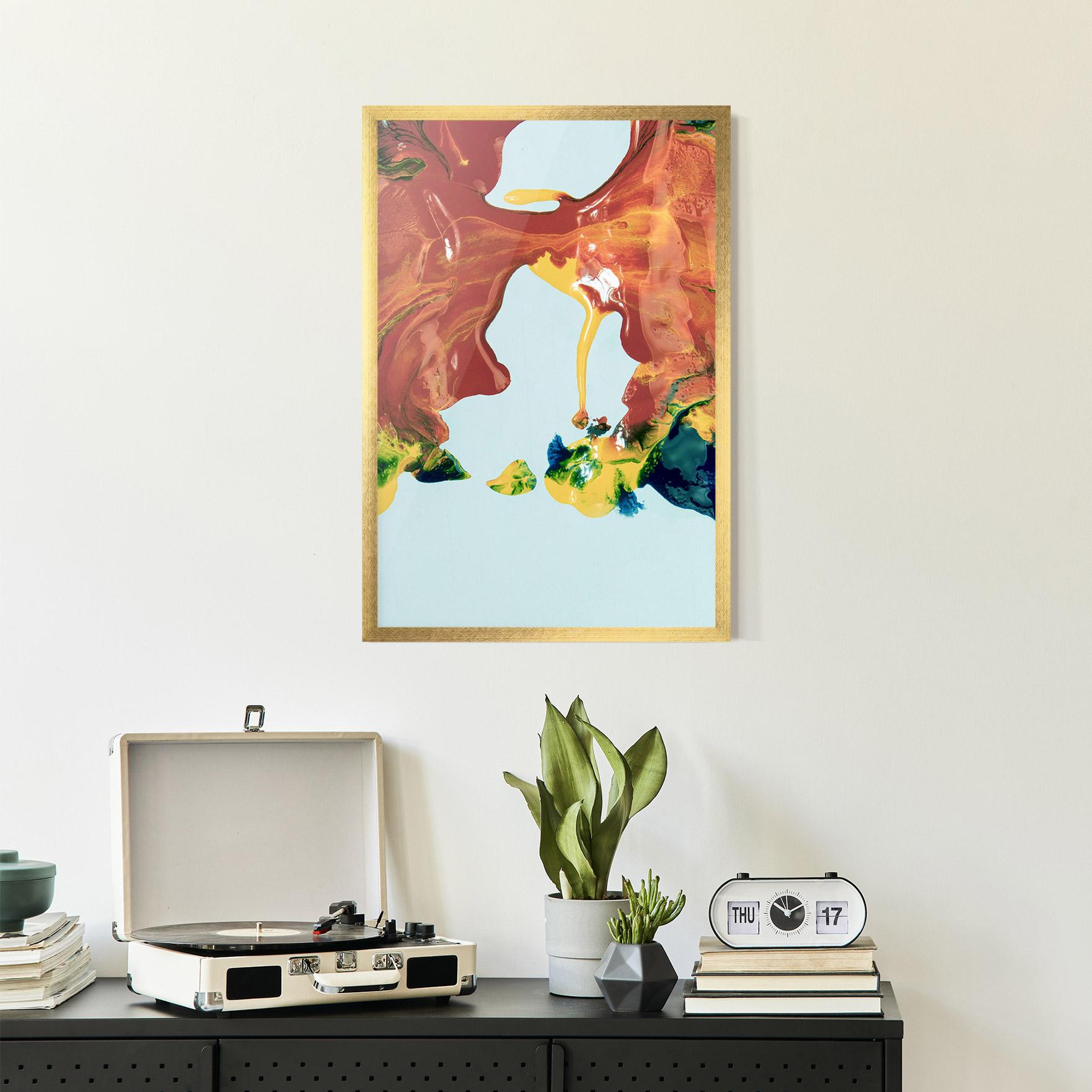 Poster Înrămat Spilled Paint mockup 2