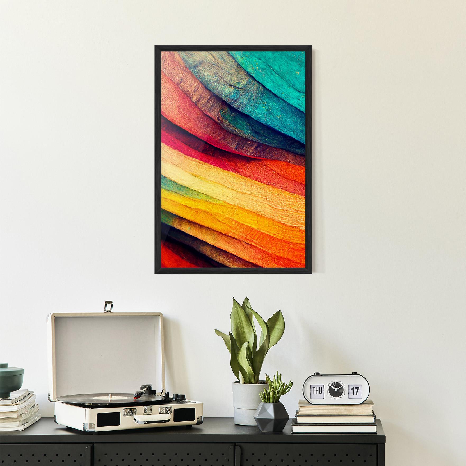 Poster Înrămat Autumn Abstract Color mockup 2