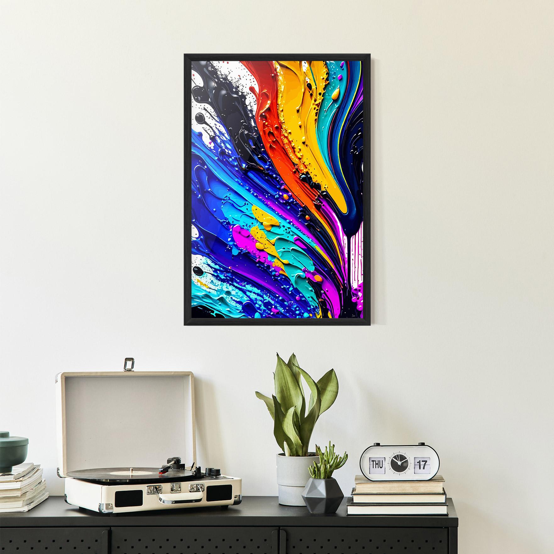 Poster Înrămat Beautiful Splash mockup 2