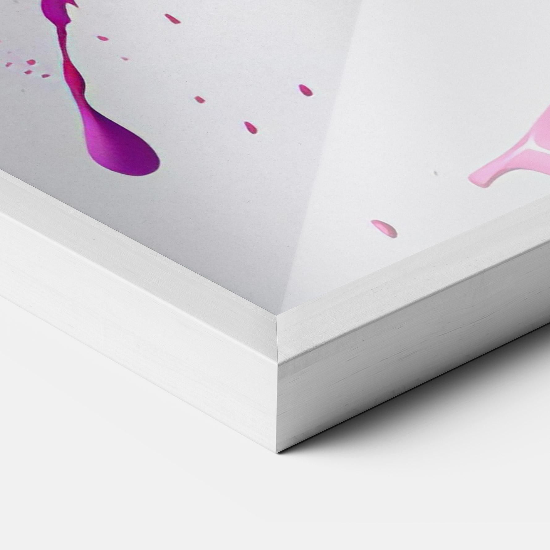 Poster Înrămat Blue Pink Splash mockup 3
