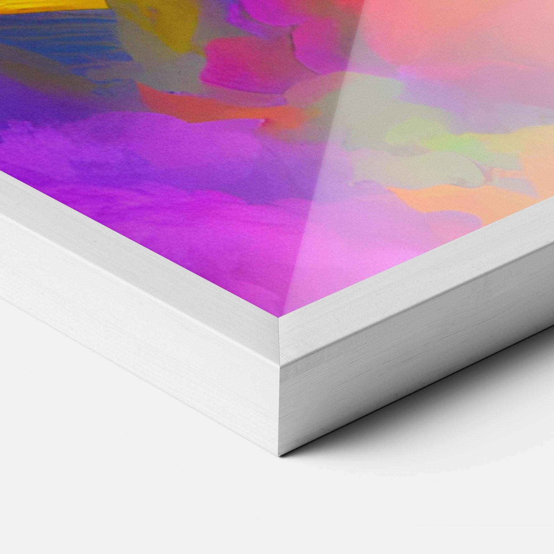 Poster Înrămat Blurred Colorful Smoke mockup 3