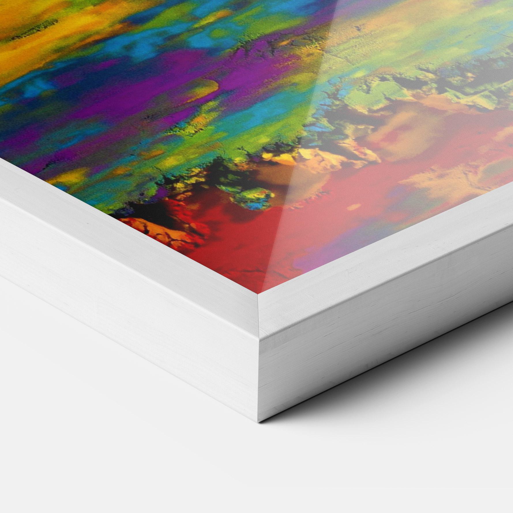 Poster Înrămat Mixed Holi Colors mockup 3