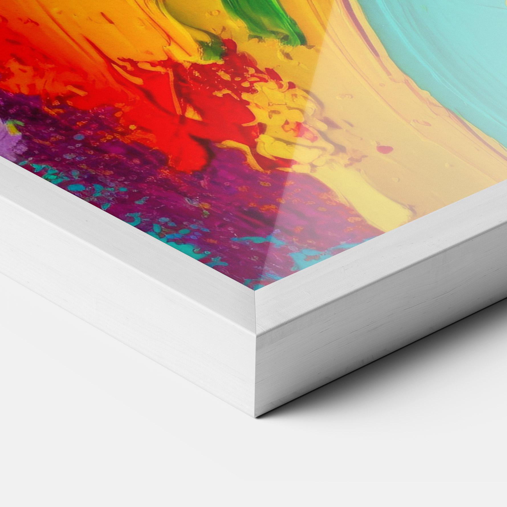 Poster Înrămat Multicolored Painting mockup 3