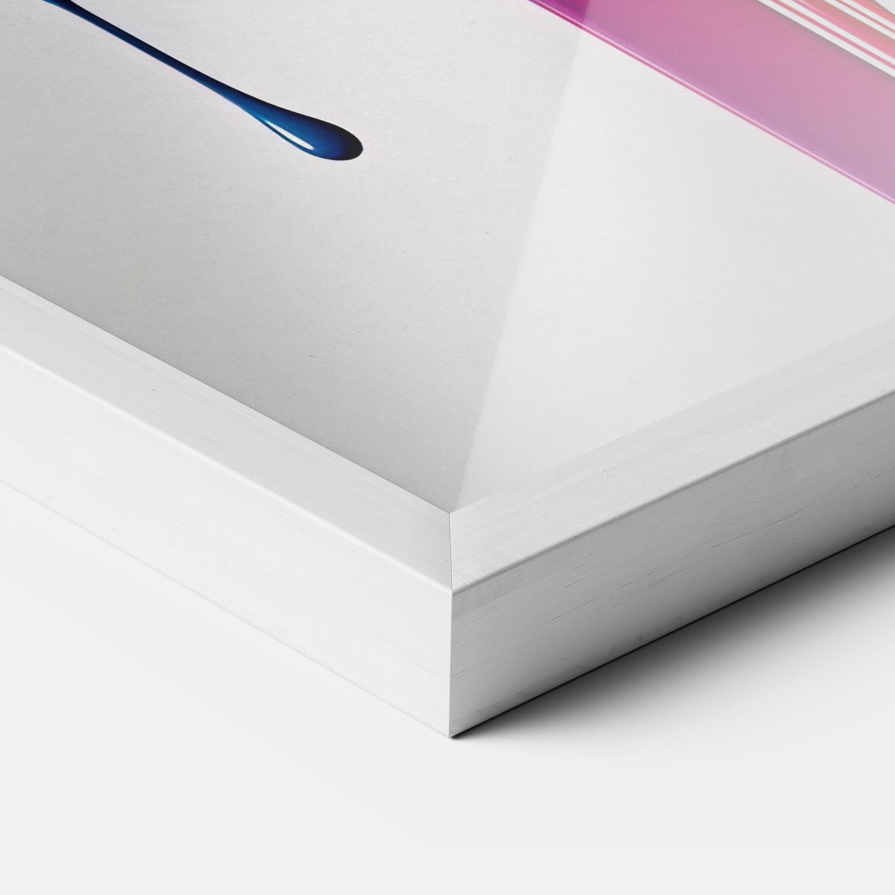 Poster Înrămat Yellow Blue Floating mockup 3