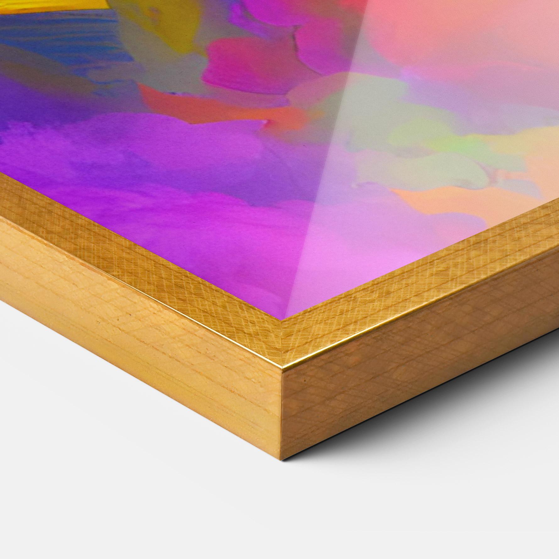 Poster Înrămat Blurred Colorful Smoke mockup 3