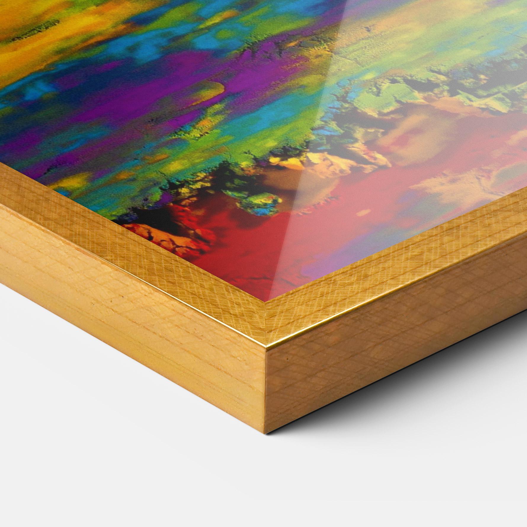 Poster Înrămat Mixed Holi Colors mockup 3