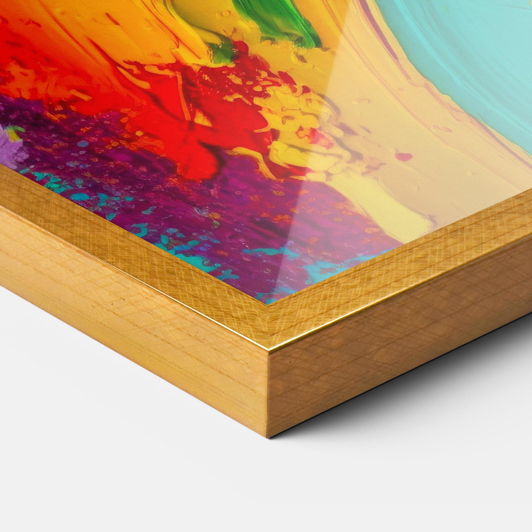 Poster Înrămat Multicolored Painting mockup 3