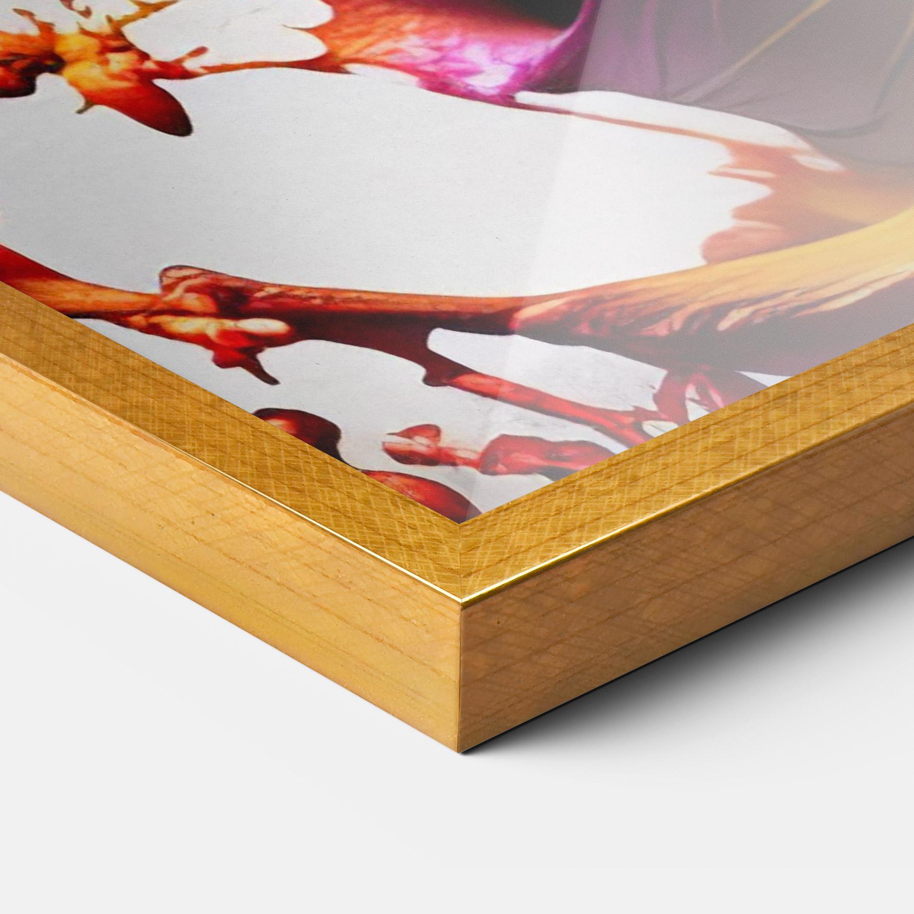 Poster Înrămat Purple Blue Splash mockup 3