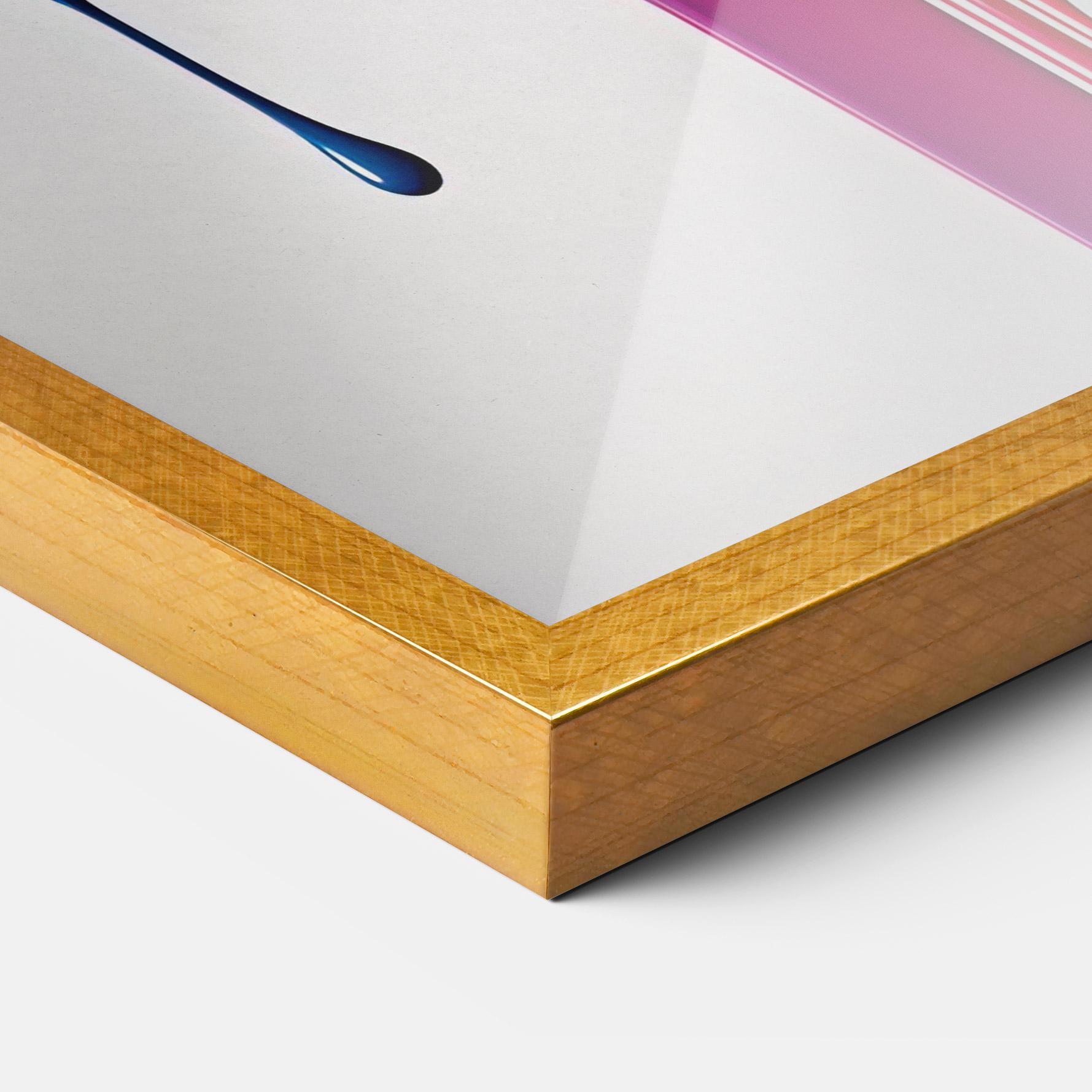 Poster Înrămat Yellow Blue Floating mockup 3