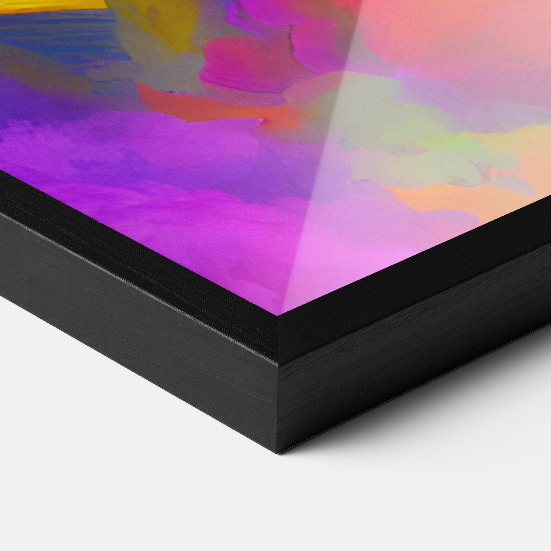 Poster Înrămat Blurred Colorful Smoke mockup 3