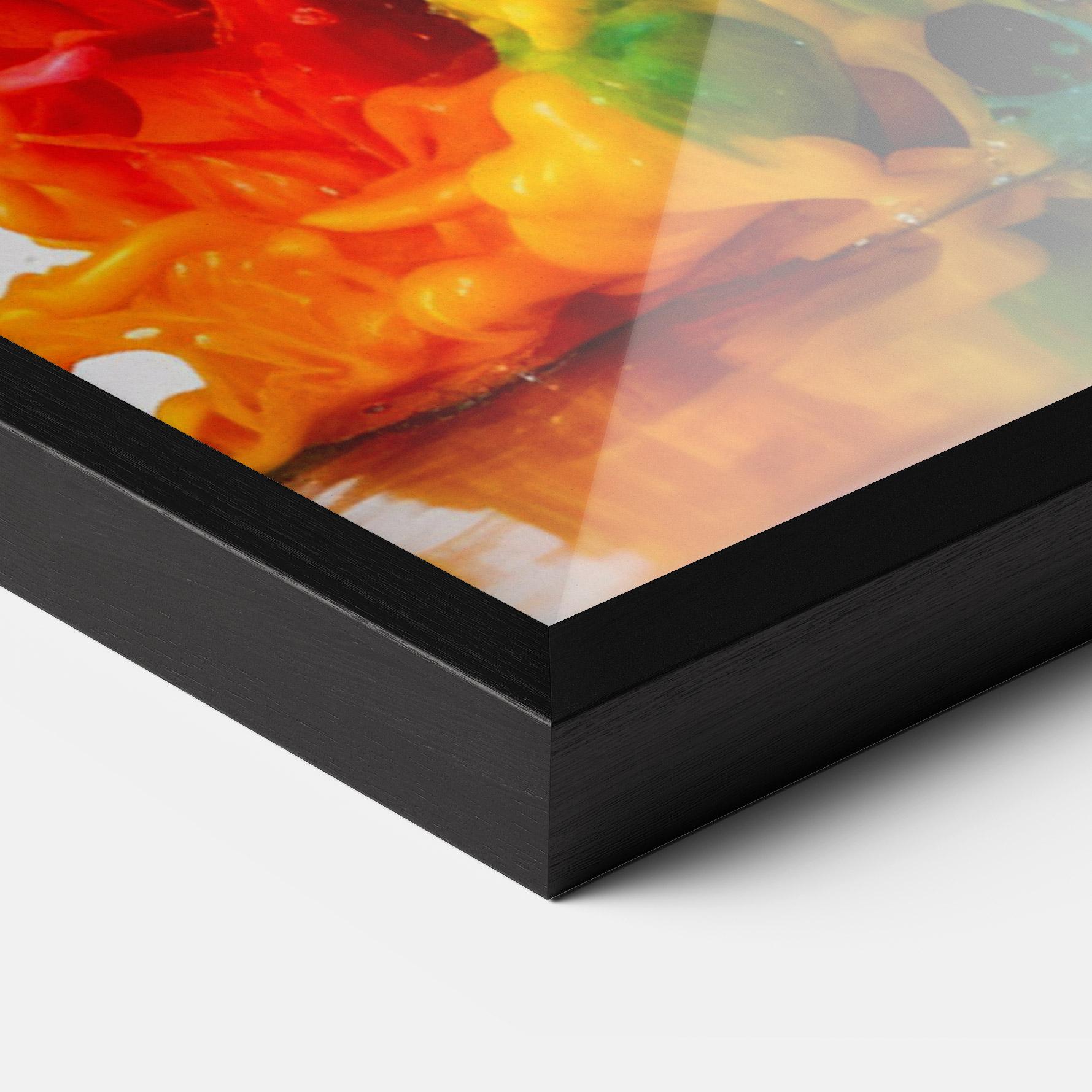 Poster Înrămat Colorful Explosion Paint mockup 3