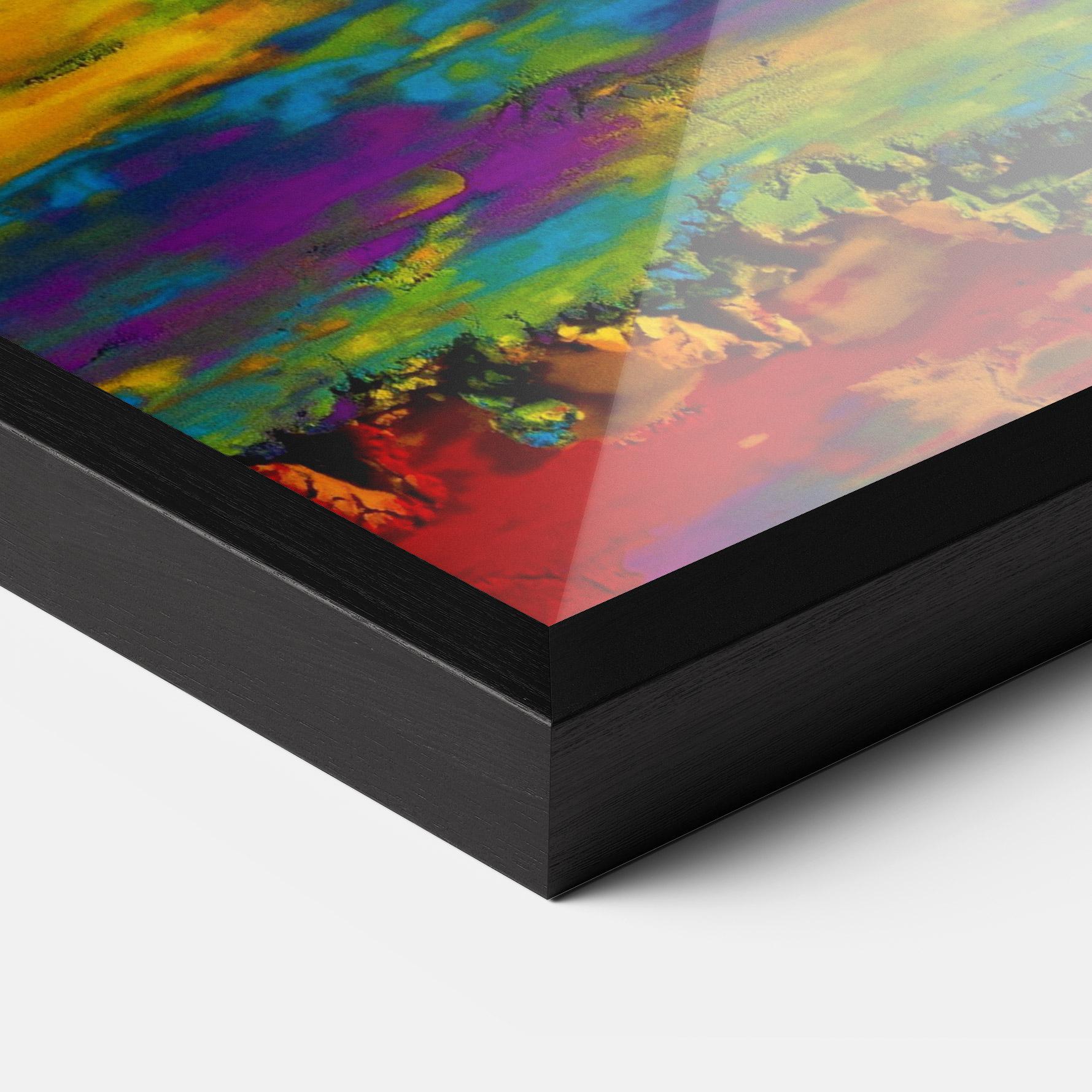 Poster Înrămat Mixed Holi Colors mockup 3