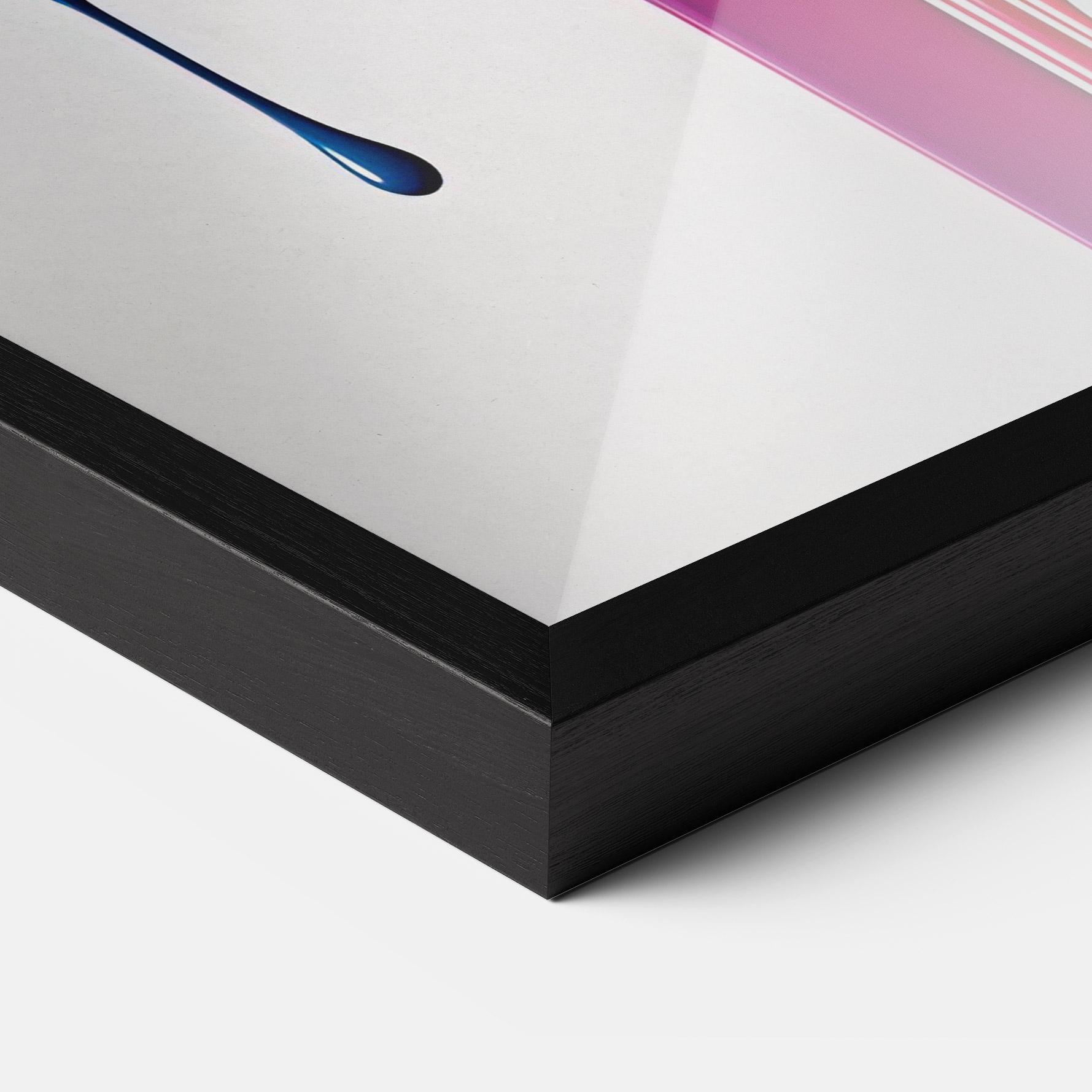 Poster Înrămat Yellow Blue Floating mockup 3