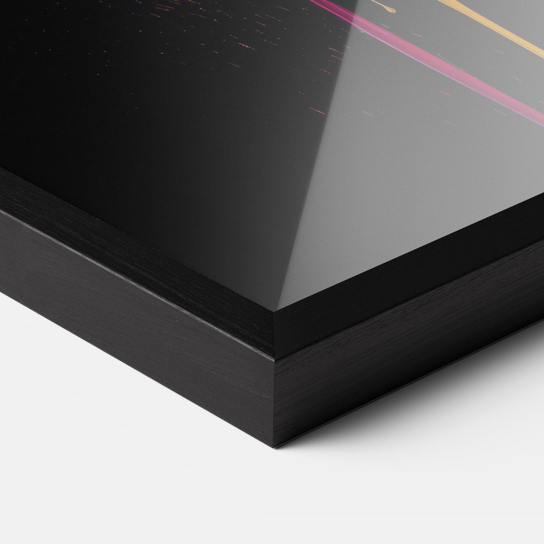 Poster Înrămat Yellow Splash Floating mockup 3