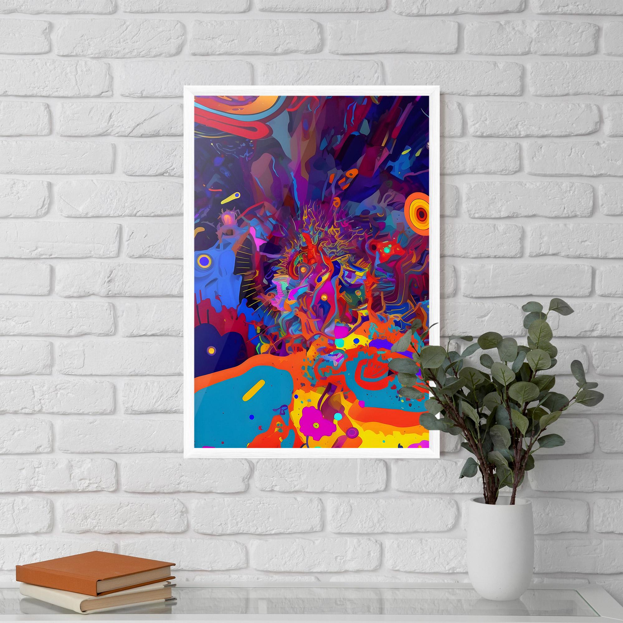 Poster Înrămat Abstract Color Work mockup 5