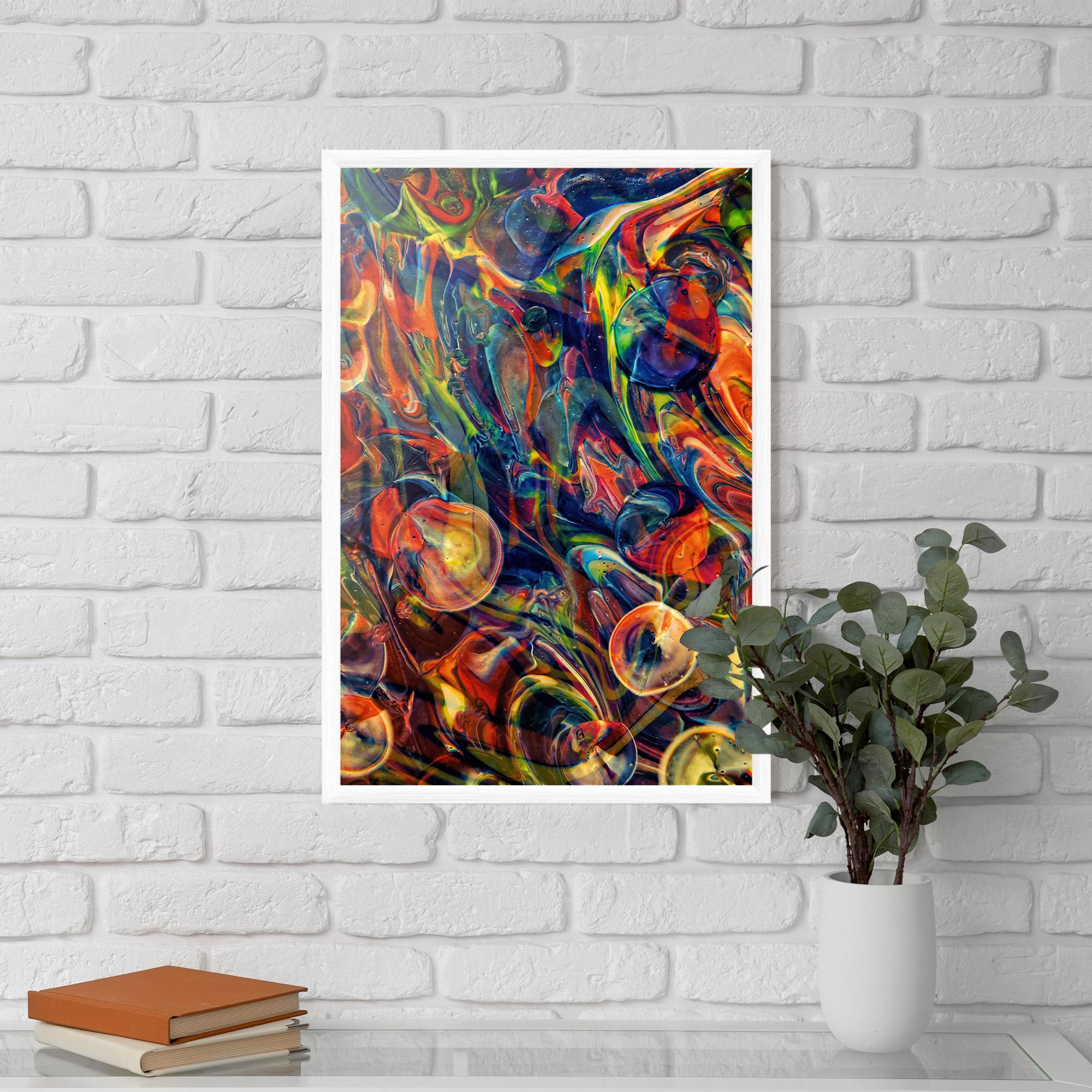Poster Înrămat Abstract Glass mockup 5
