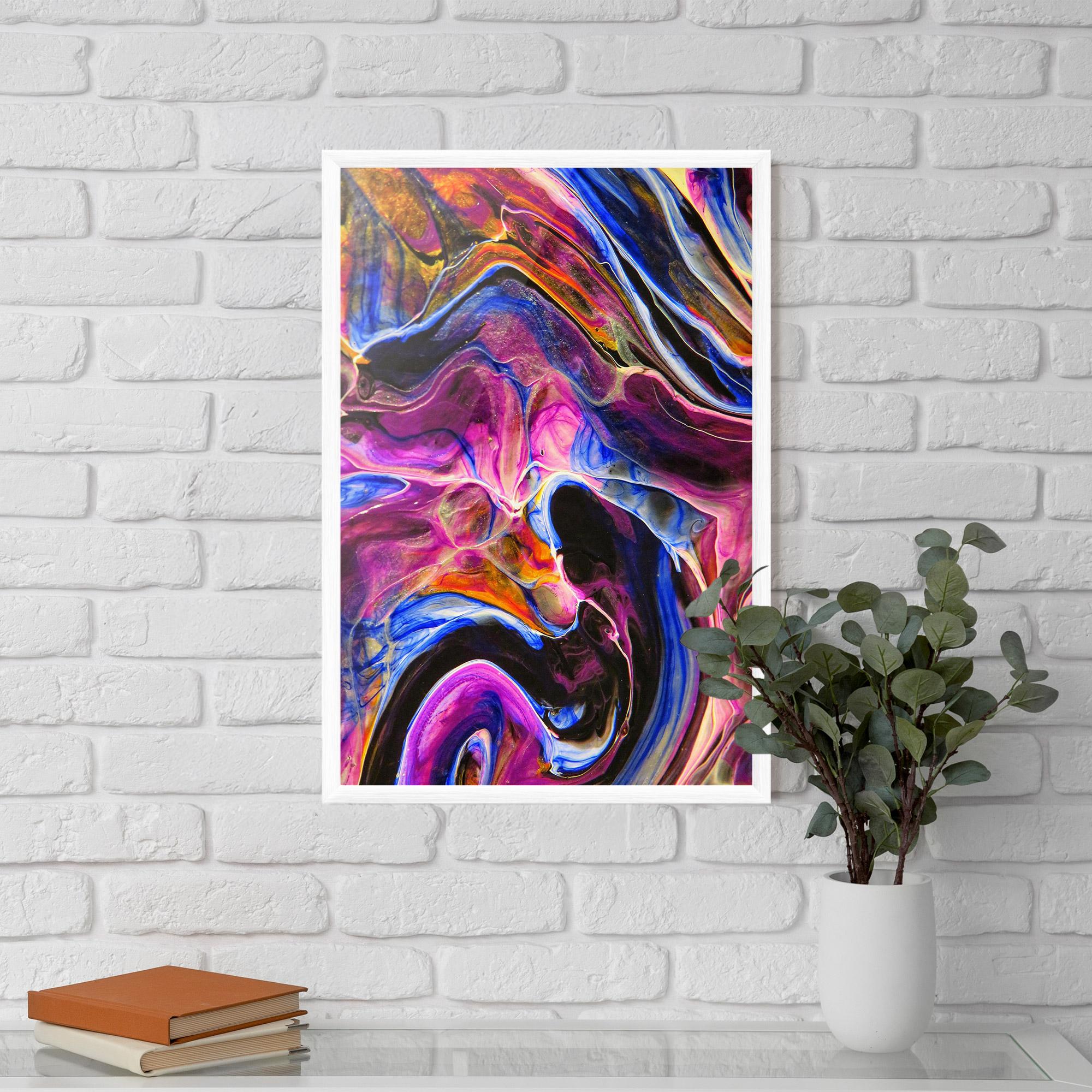 Poster Înrămat Colourful Abstract Shades mockup 5