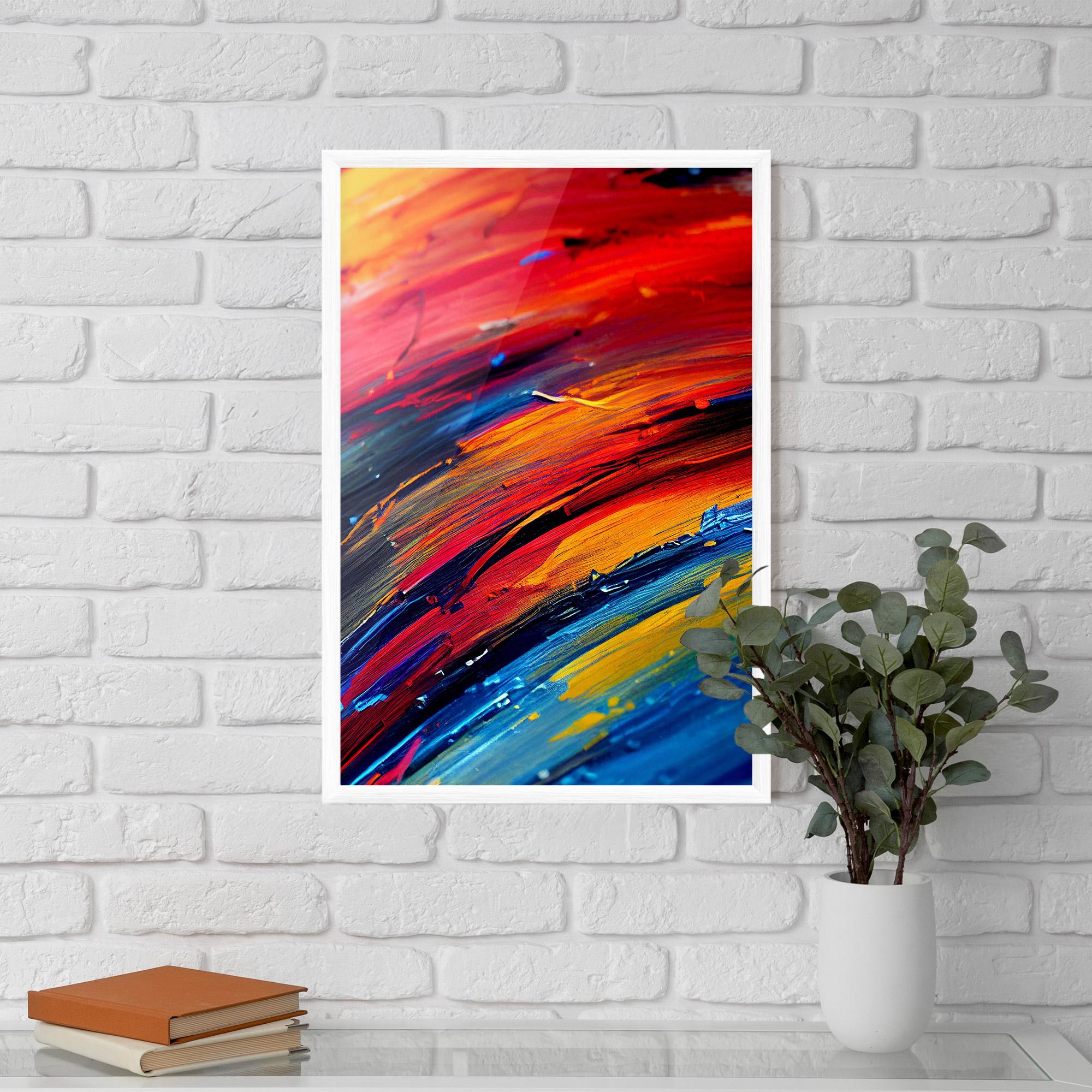 Poster Înrămat Horizontal Color Shot mockup 5