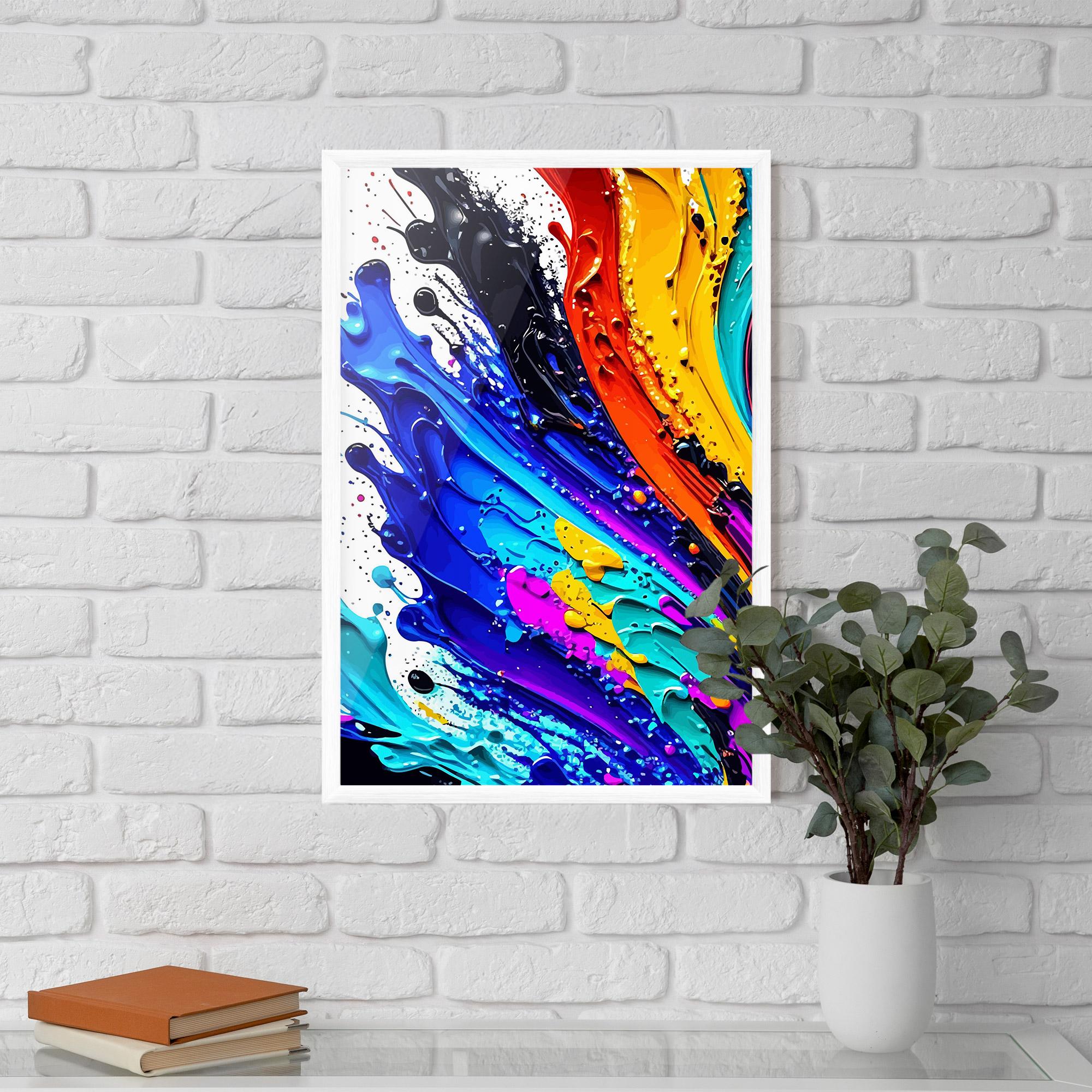 Poster Înrămat Pretty Splash Color mockup 5