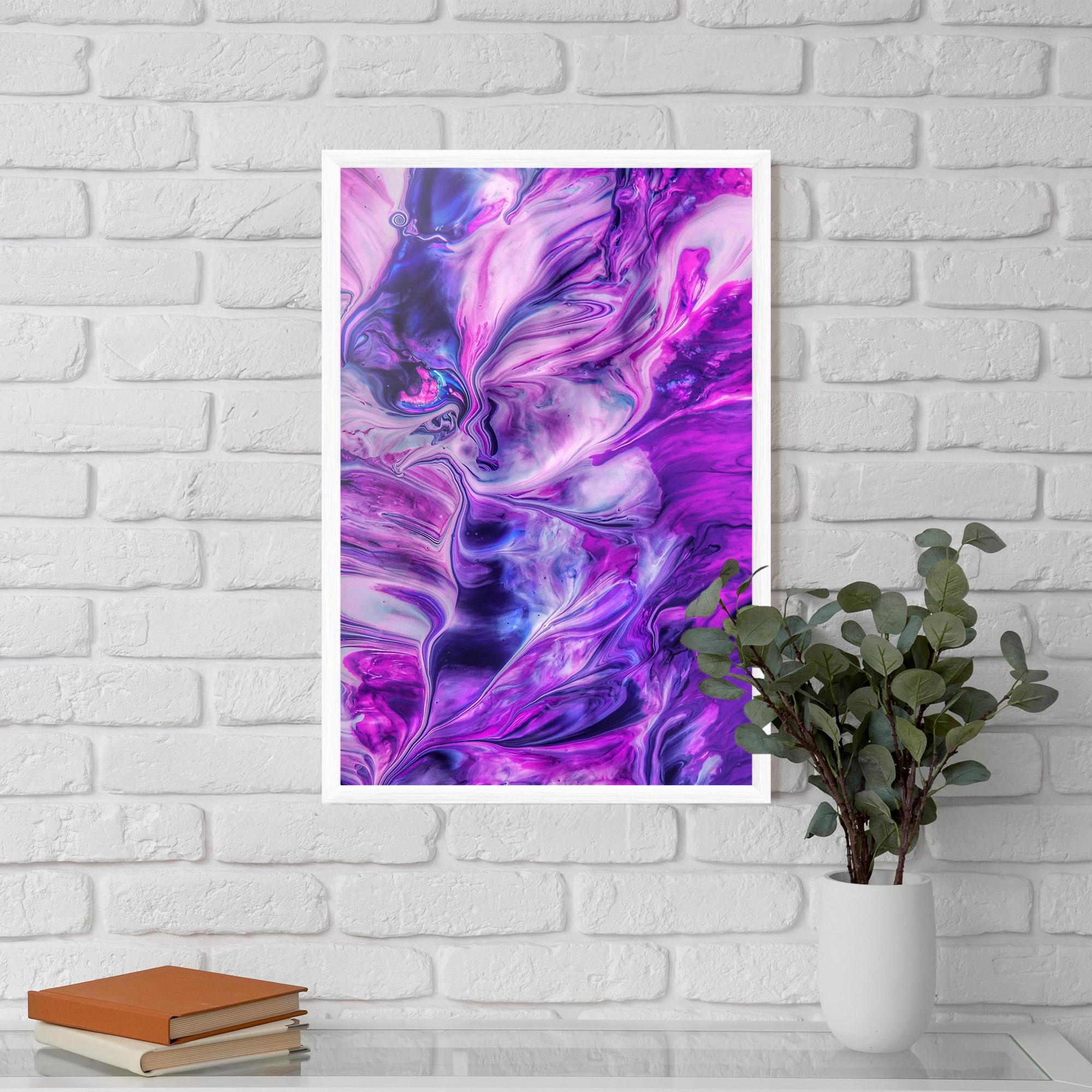 Poster Înrămat Purple Fluid mockup 5