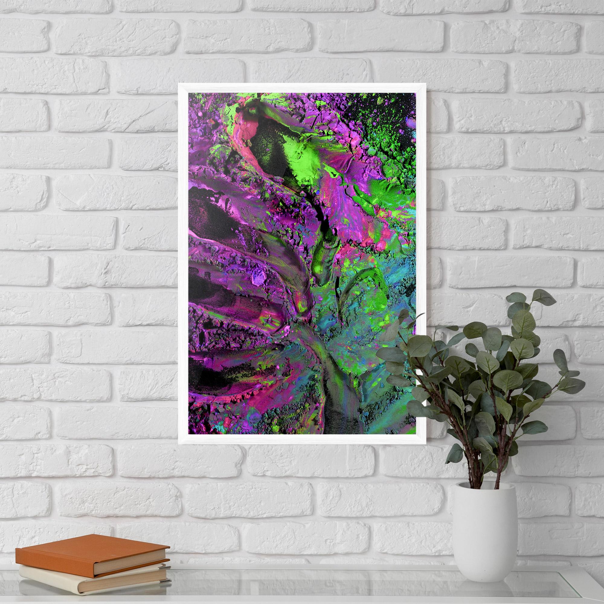 Poster Înrămat Purple Powder mockup 5