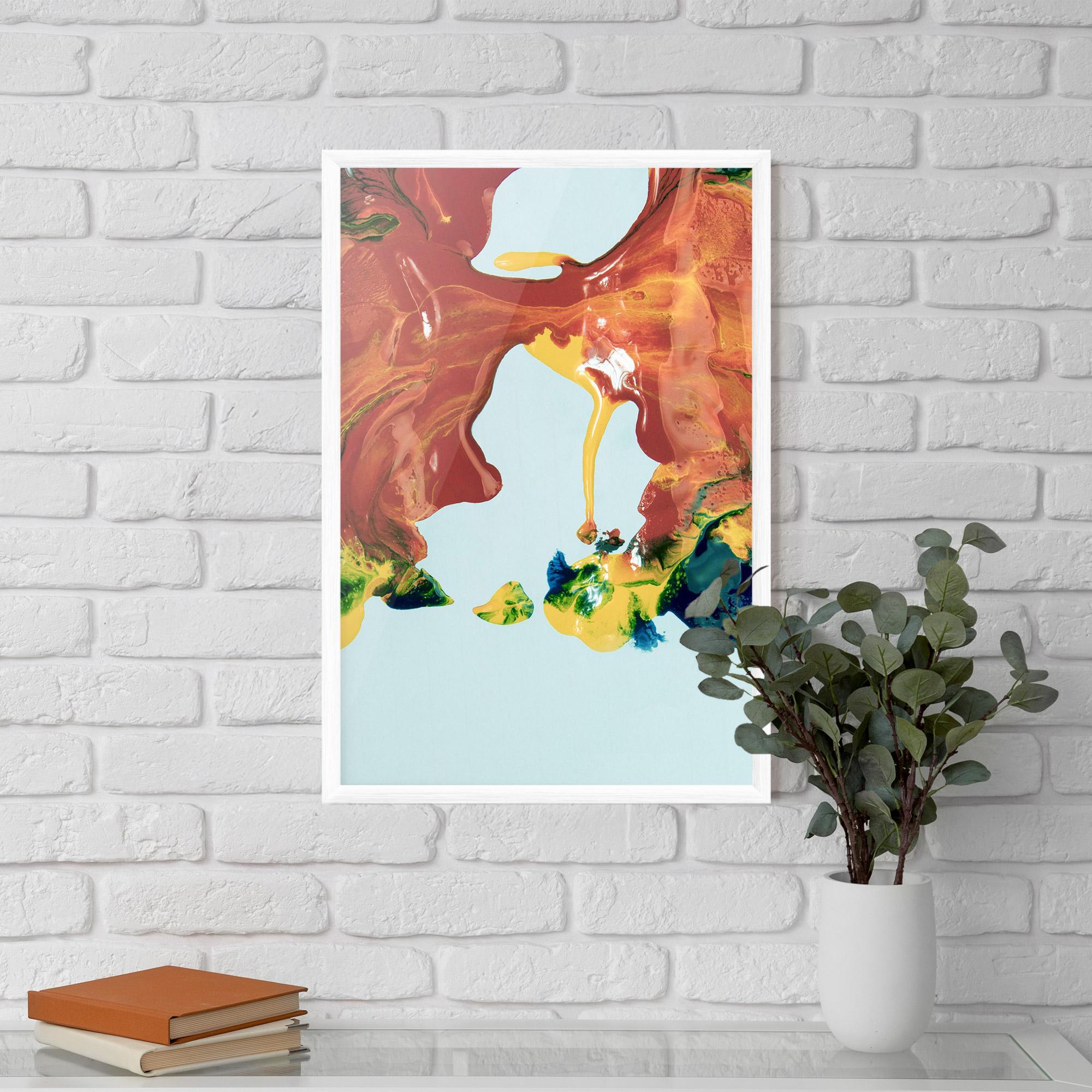 Poster Înrămat Spilled Paint mockup 5