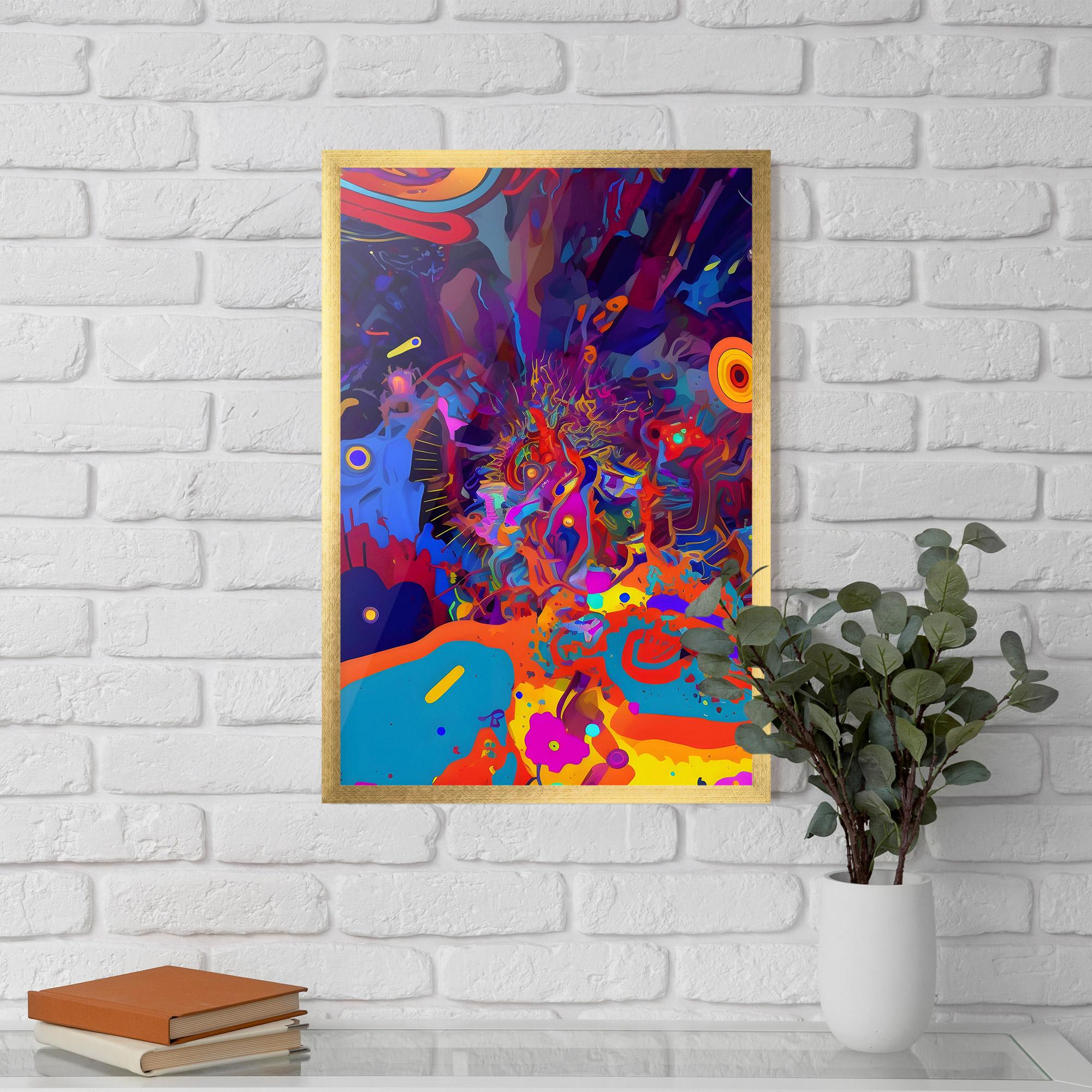 Poster Înrămat Abstract Color Work mockup 5
