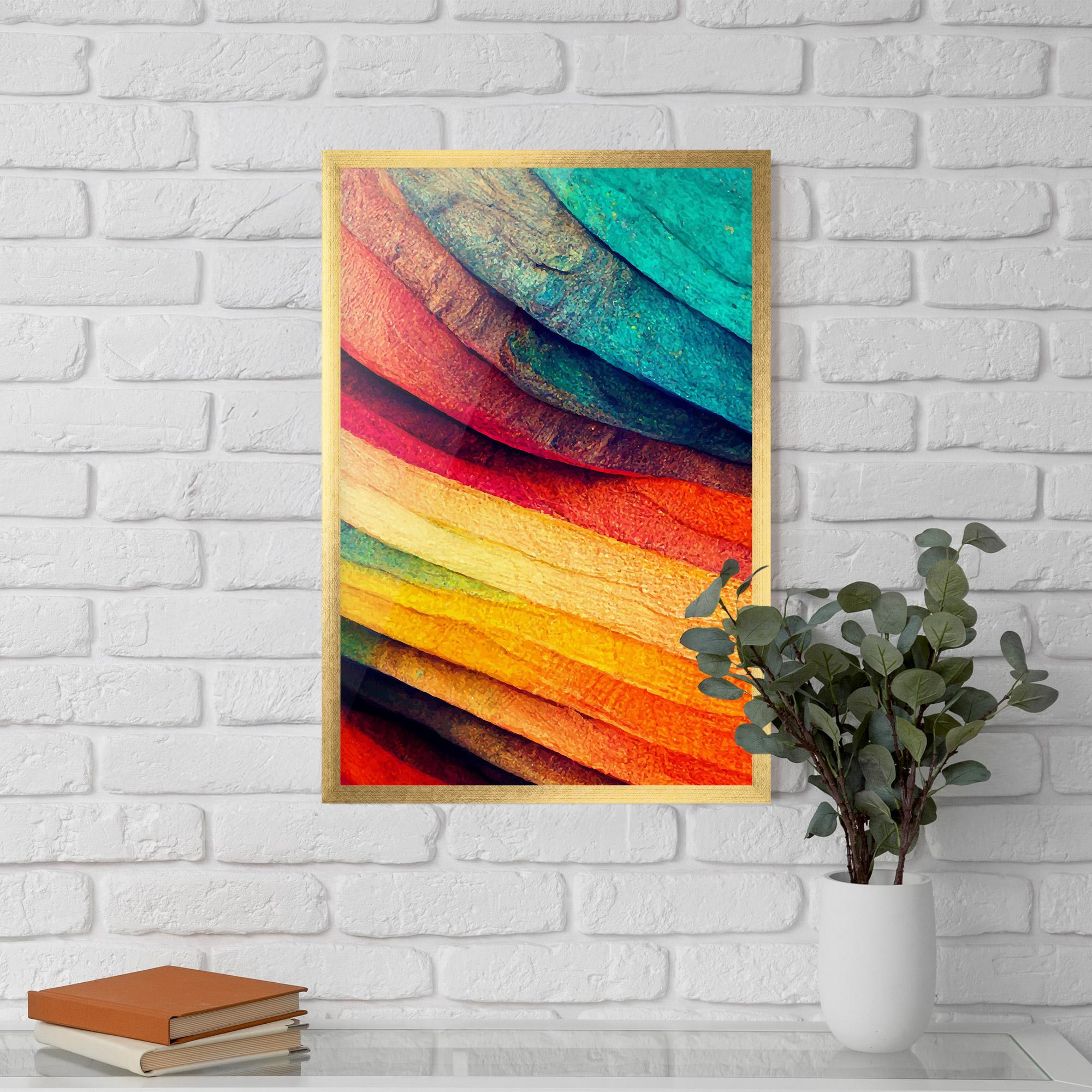 Poster Înrămat Autumn Abstract Color mockup 5