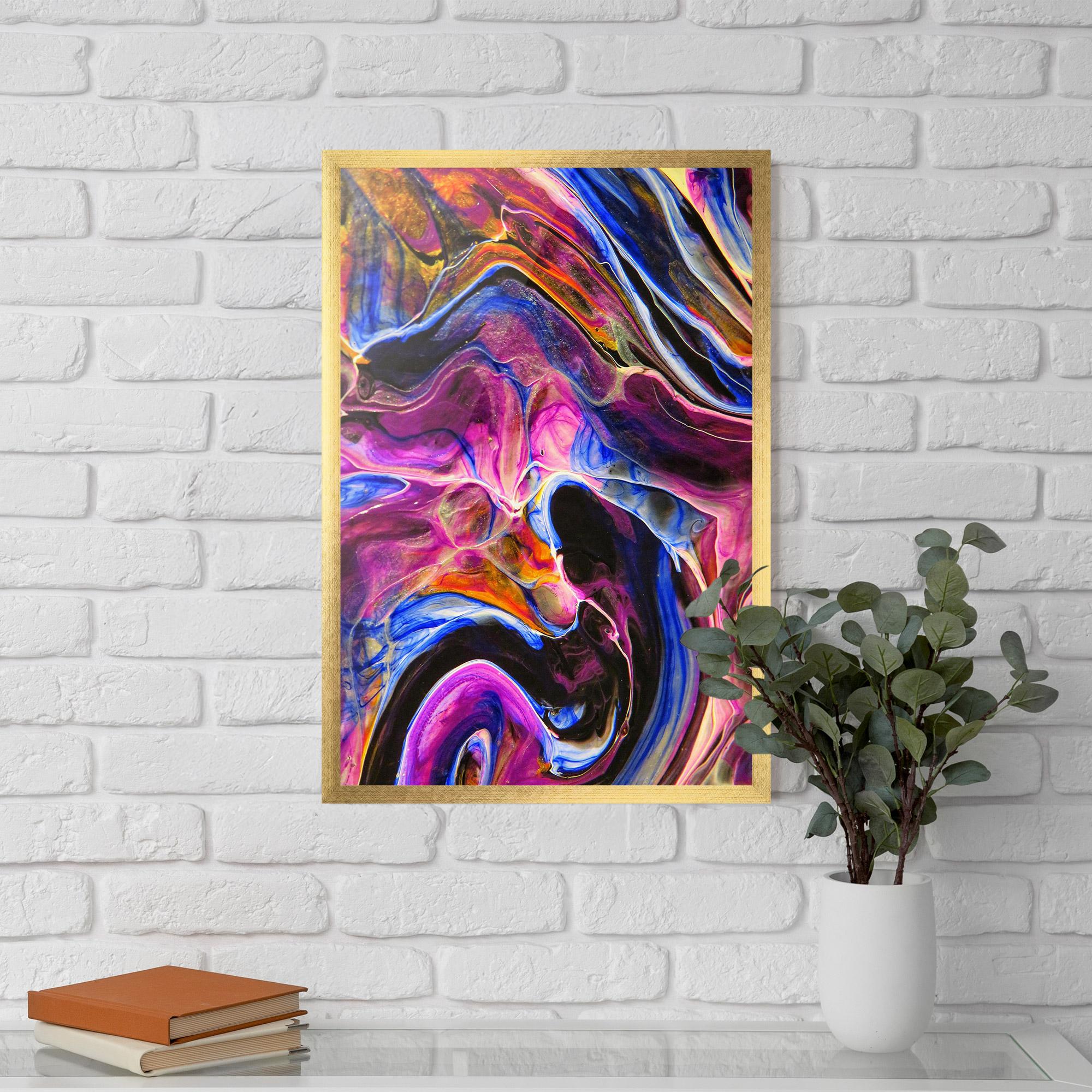 Poster Înrămat Colourful Abstract Shades mockup 5