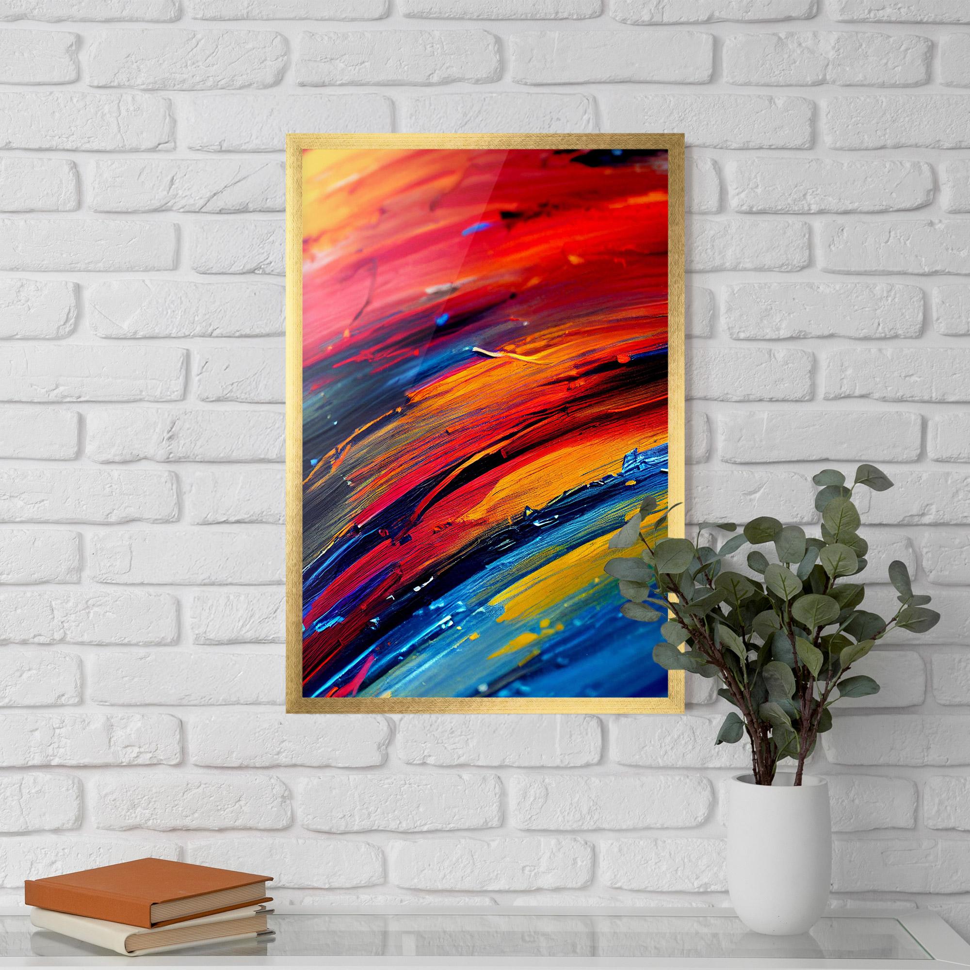 Poster Înrămat Horizontal Color Shot mockup 5