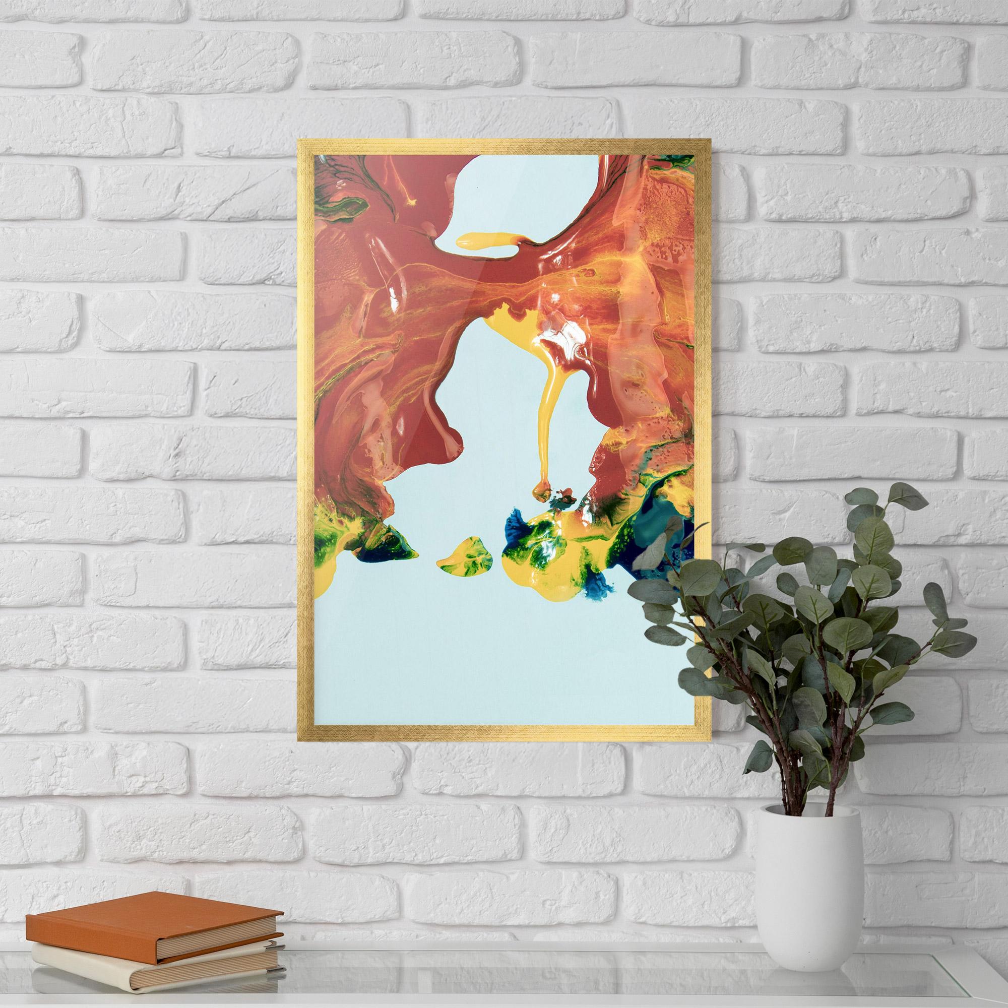 Poster Înrămat Spilled Paint mockup 5