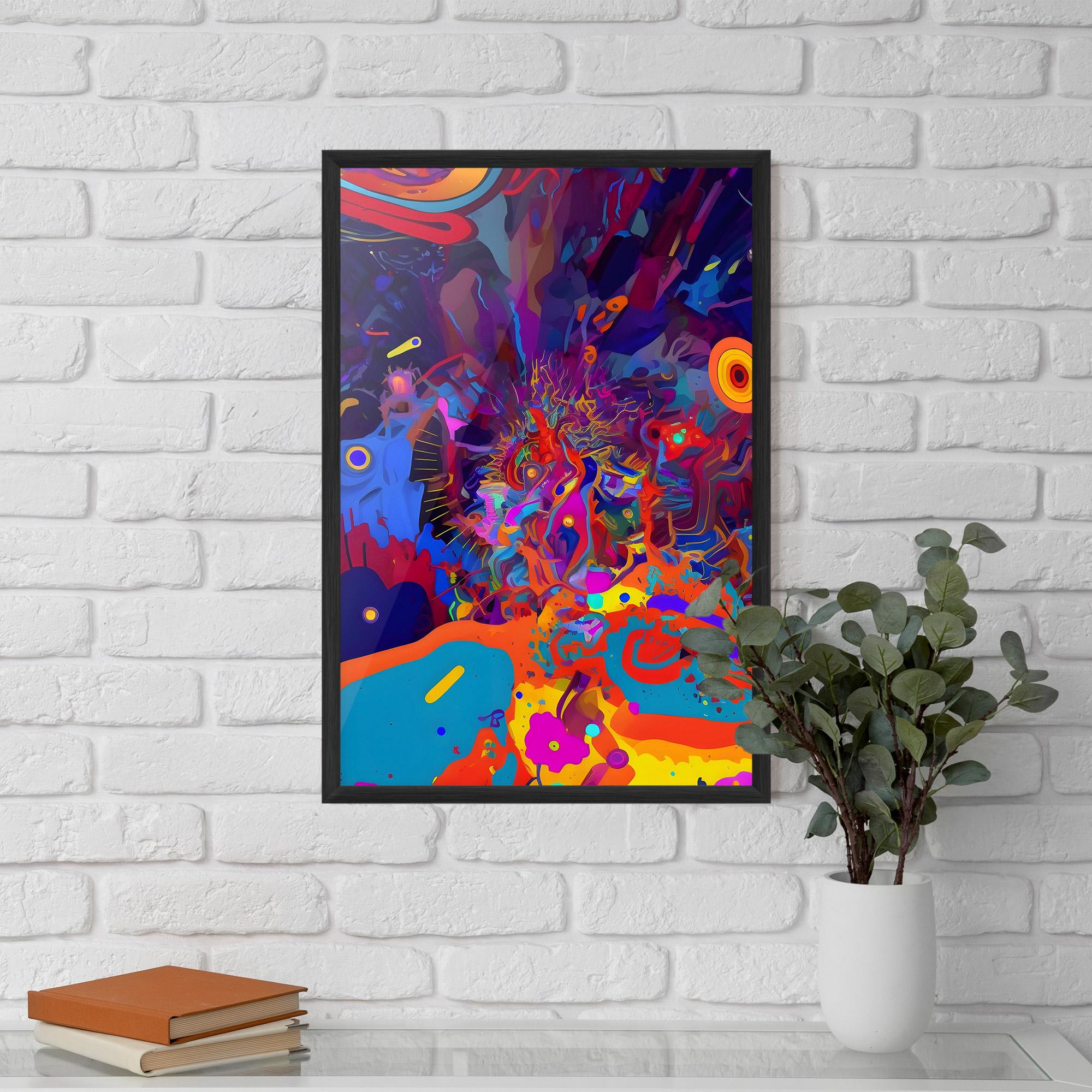 Poster Înrămat Abstract Color Work mockup 5