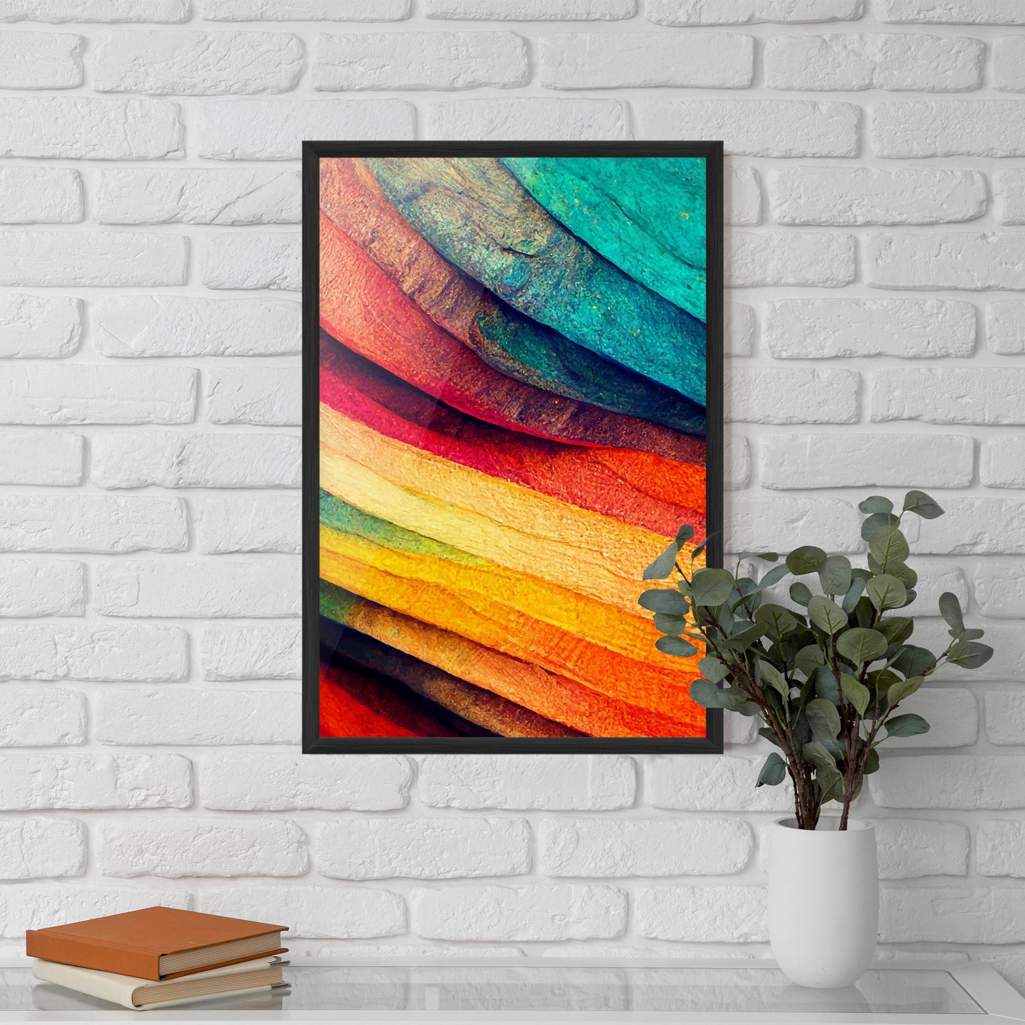 Poster Înrămat Autumn Abstract Color mockup 5