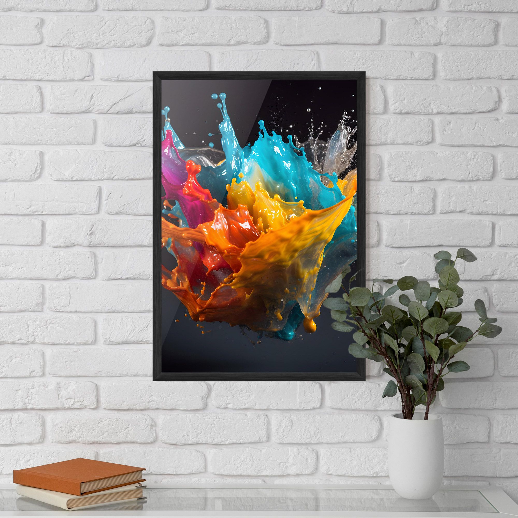 Colorful Splash Floating mockup 5