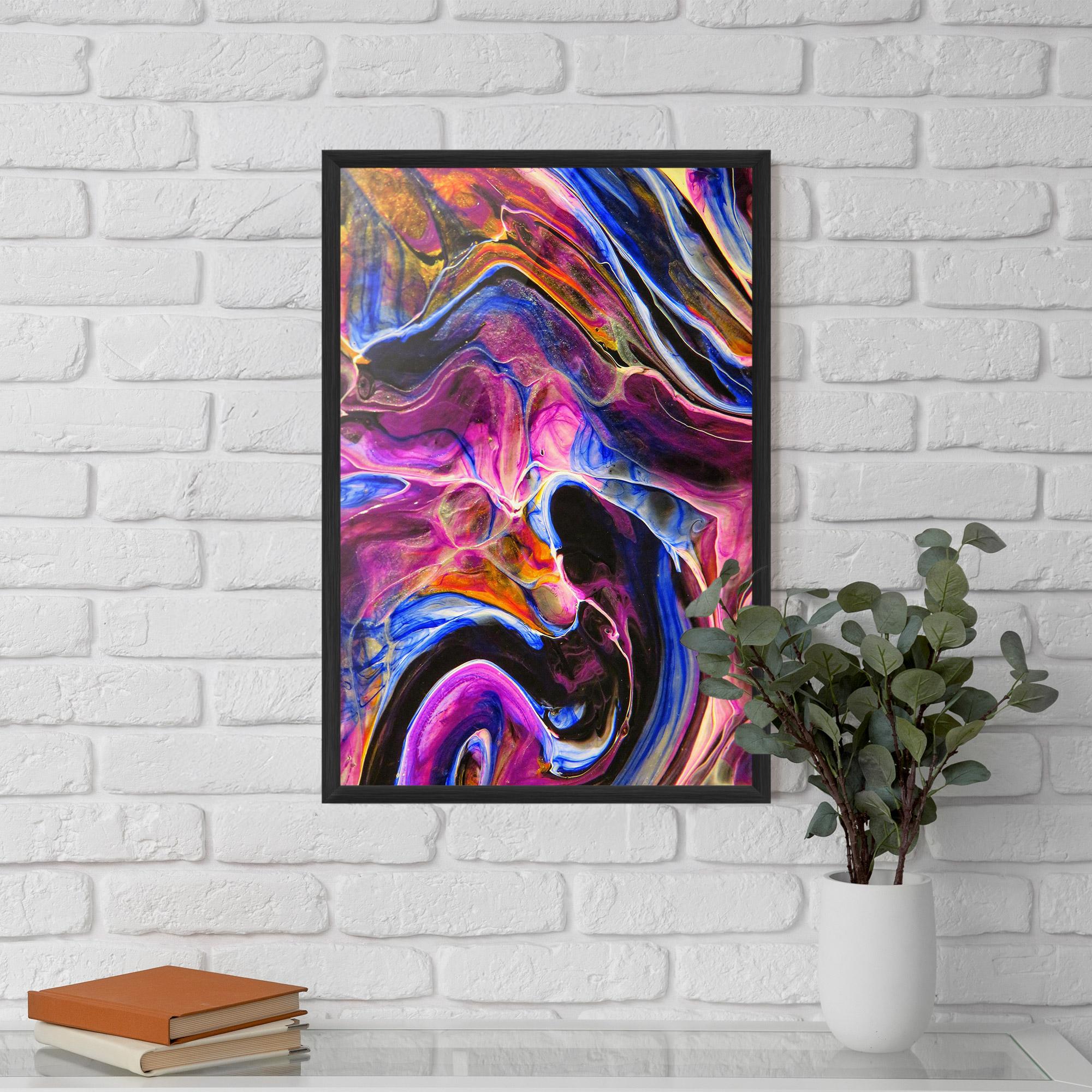 Poster Înrămat Colourful Abstract Shades mockup 5