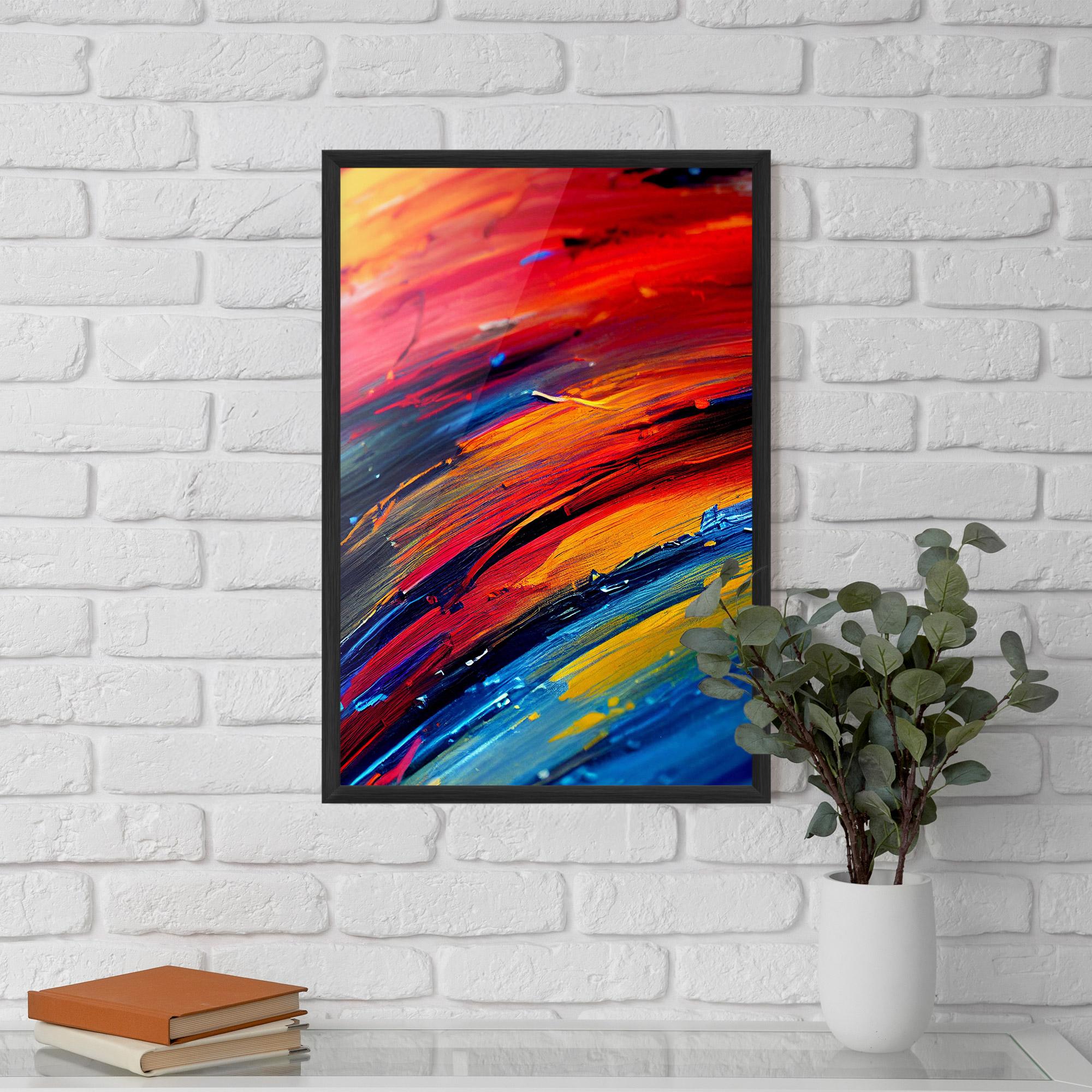 Poster Înrămat Horizontal Color Shot mockup 5