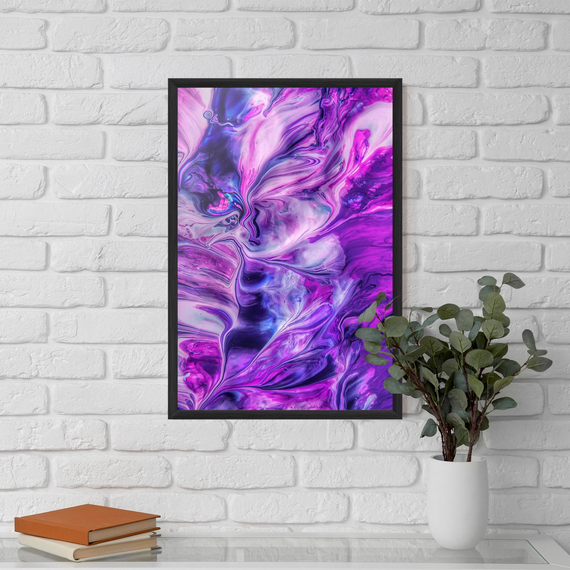 Poster Înrămat Purple Fluid mockup 5