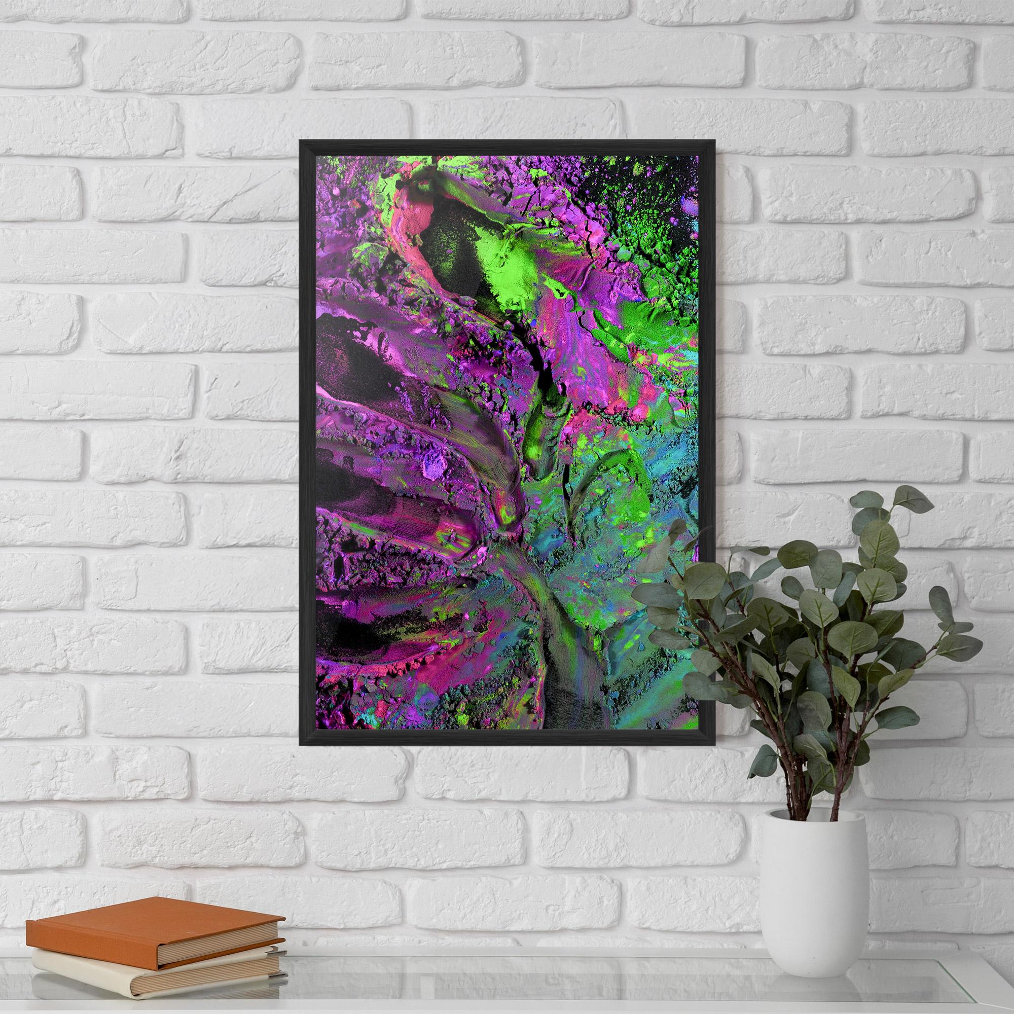 Poster Înrămat Purple Powder mockup 5