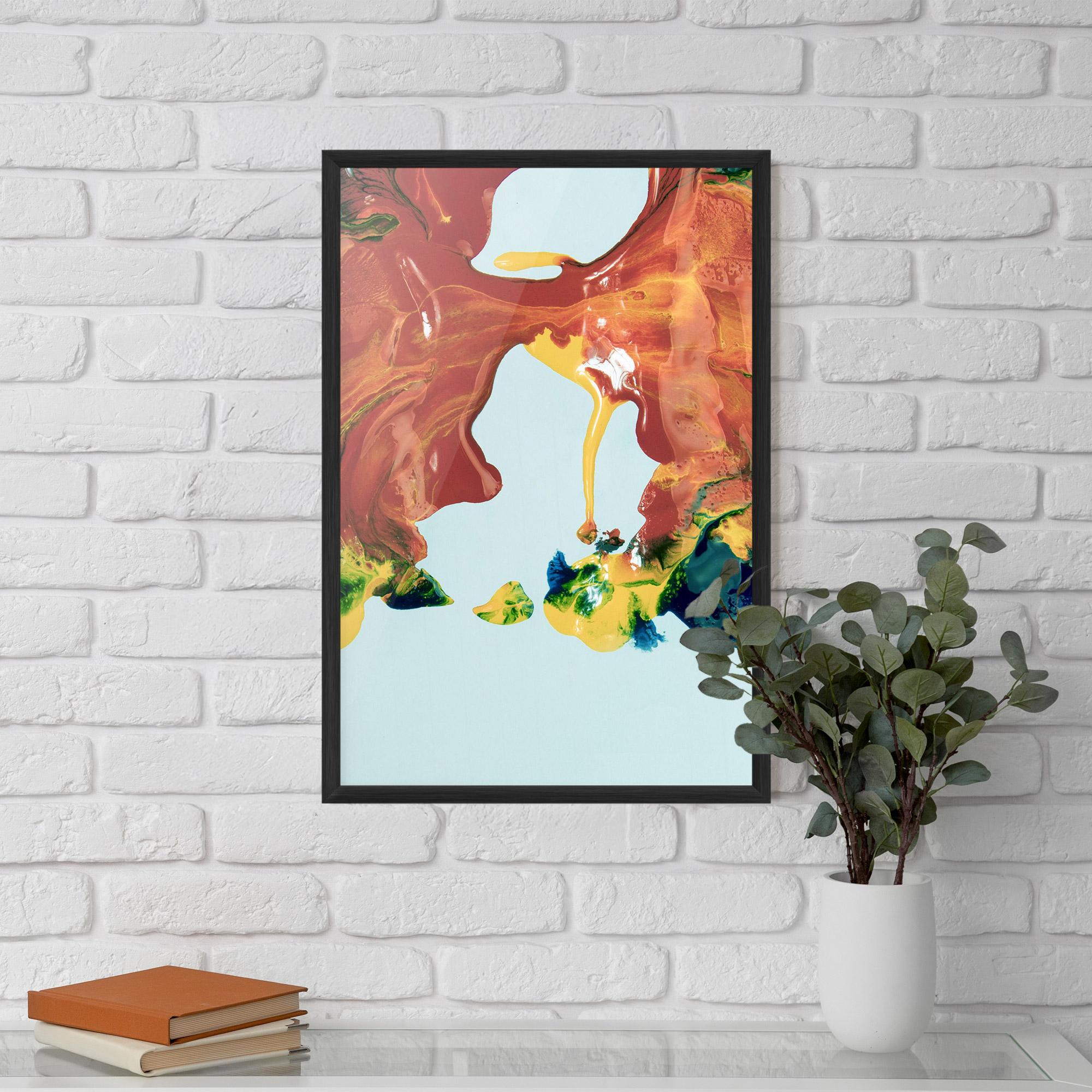 Poster Înrămat Spilled Paint mockup 5