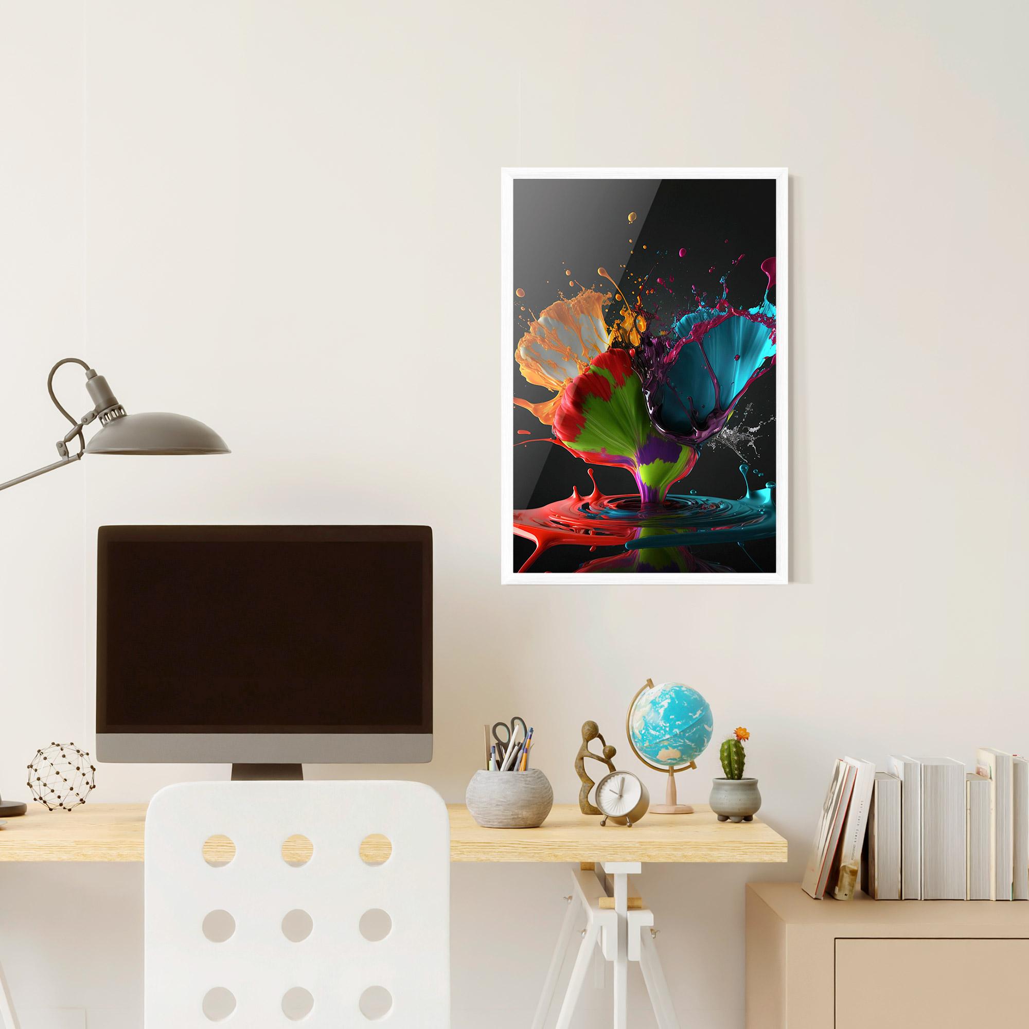 Poster Înrămat Beautiful Colorful Splash mockup 6