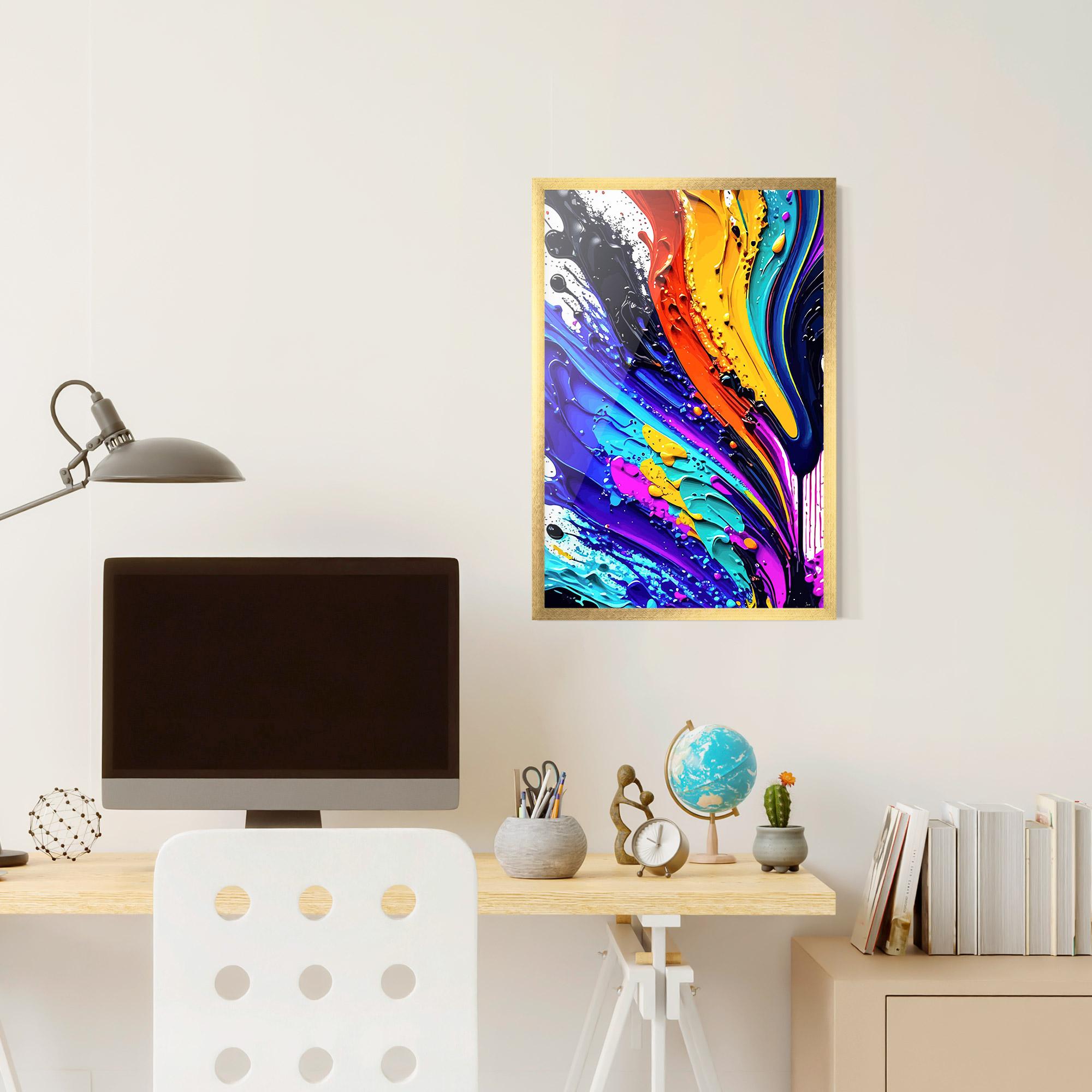 Poster Înrămat Beautiful Splash mockup 6