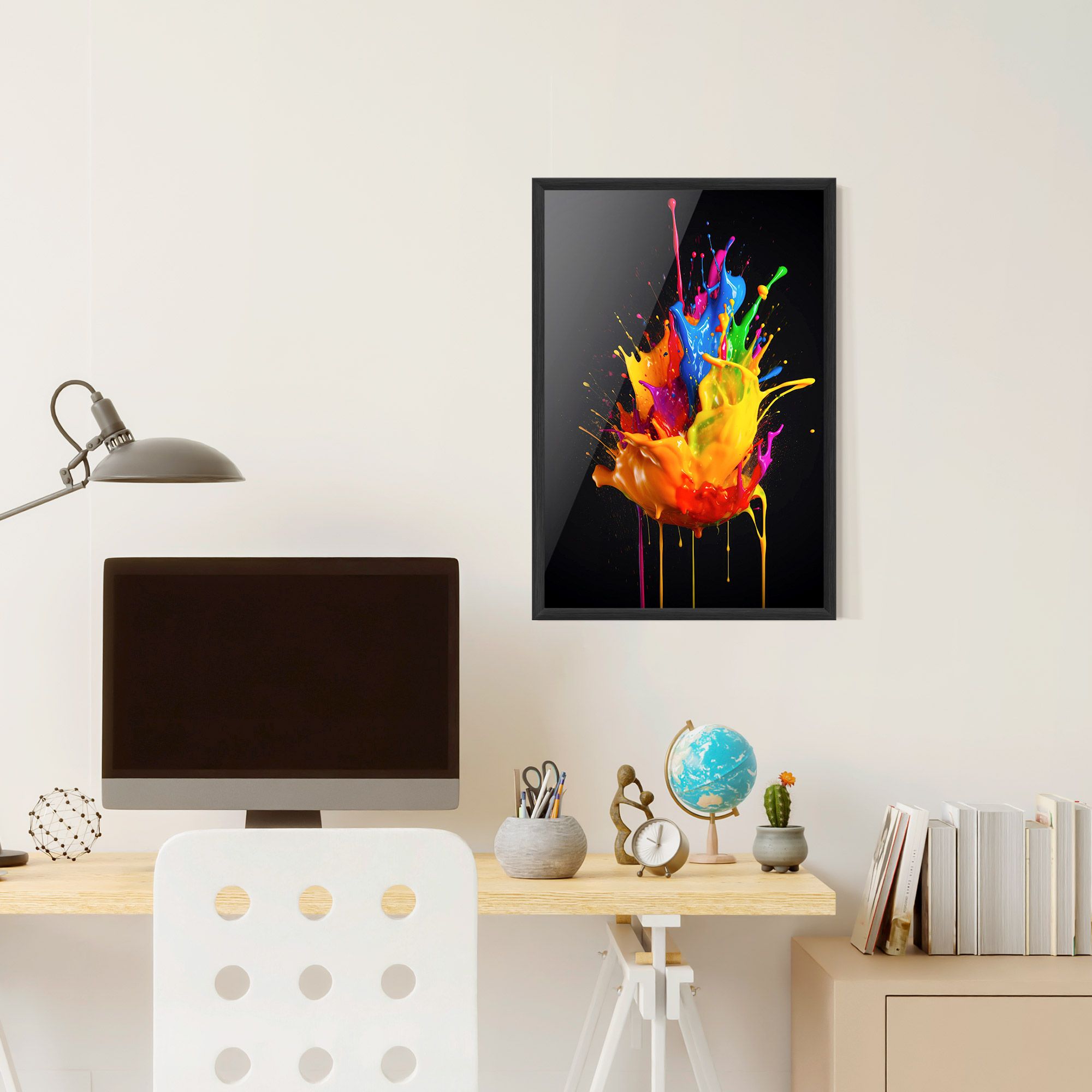 Yellow Splash Floating mockup 6