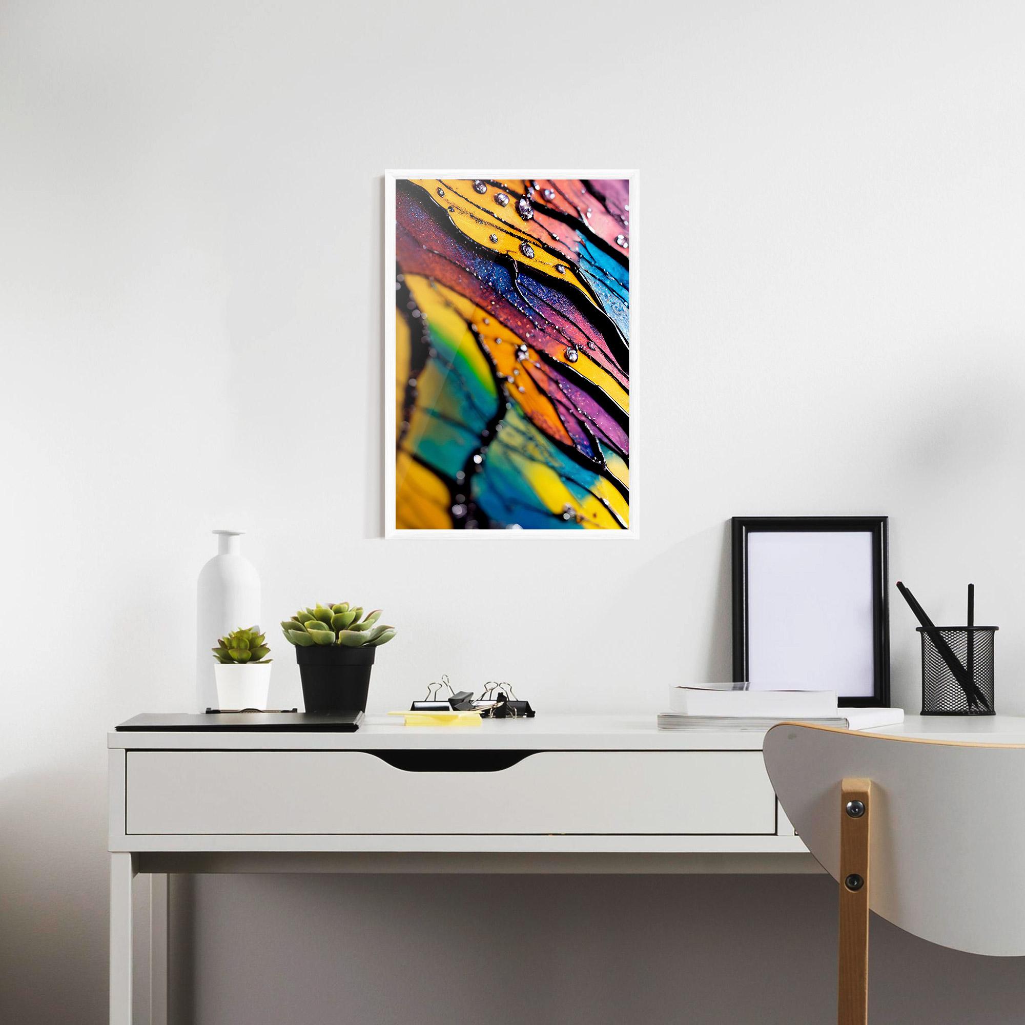 Poster Înrămat Beautiful Colorful Epoxy mockup 7