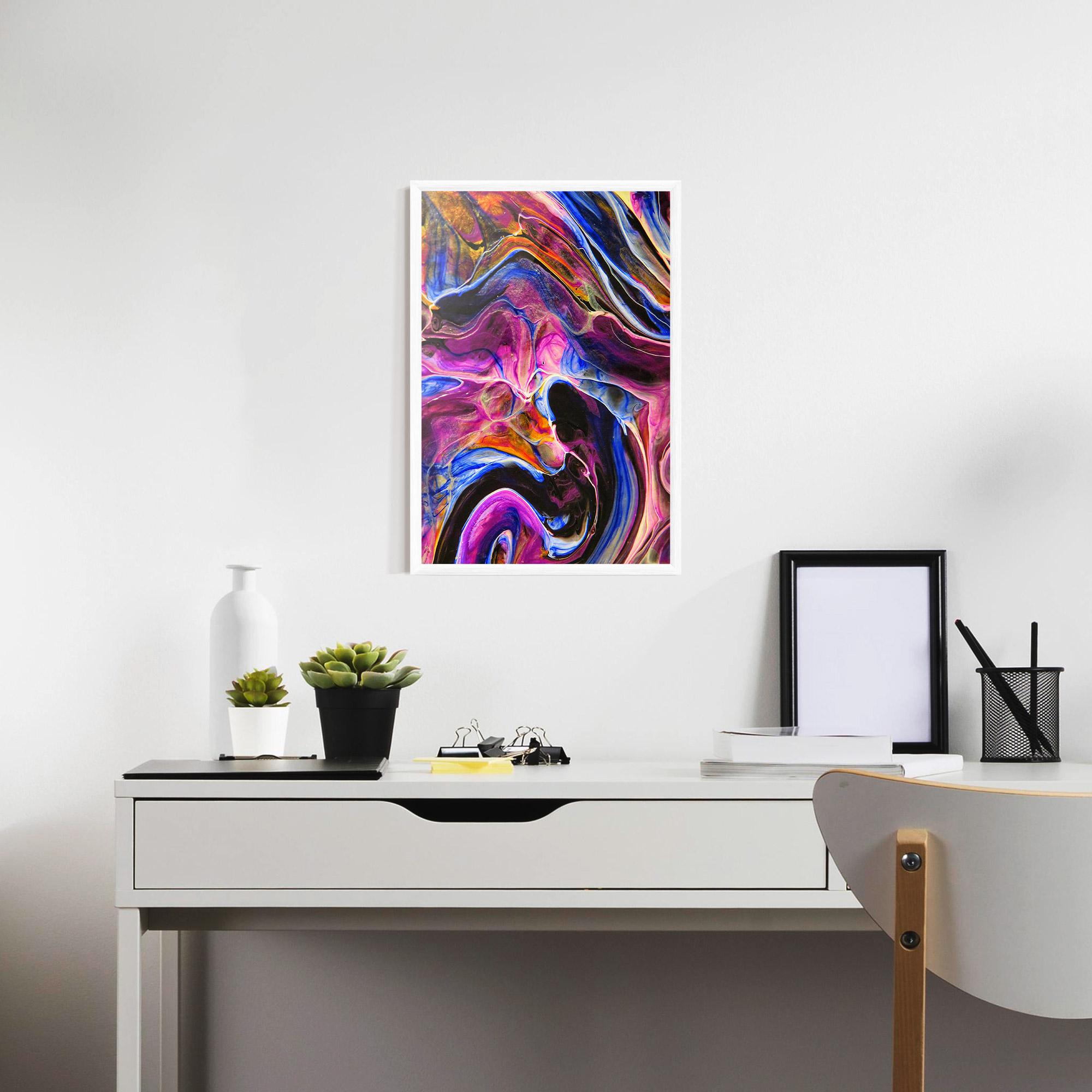 Poster Înrămat Colourful Abstract Shades mockup 7