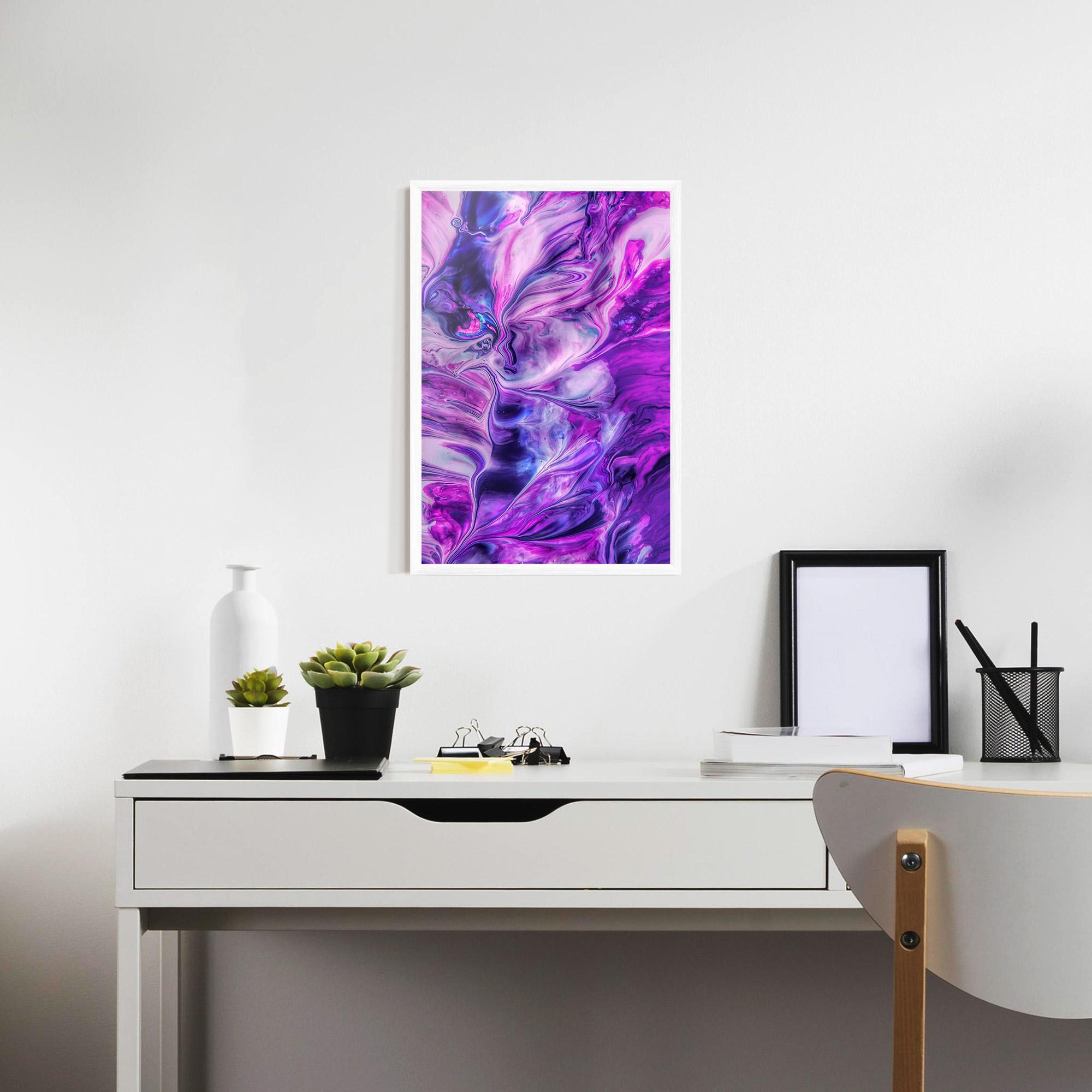 Poster Înrămat Purple Fluid mockup 7